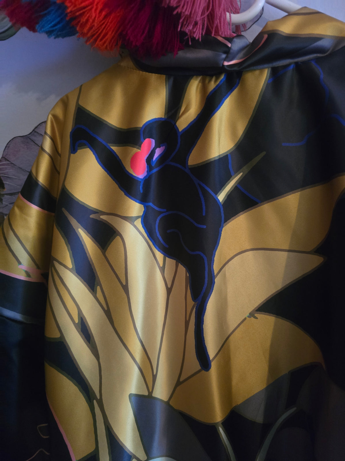 The ELECTRIC JUNGLE FULLY REVERSIBLE DUCHESS SATIN BOMBER LEOPARD