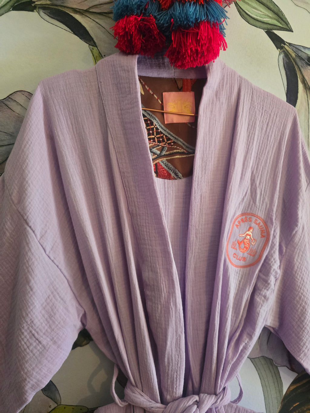 The APRÈS SAUNA GOWN ( PALE LILAC)