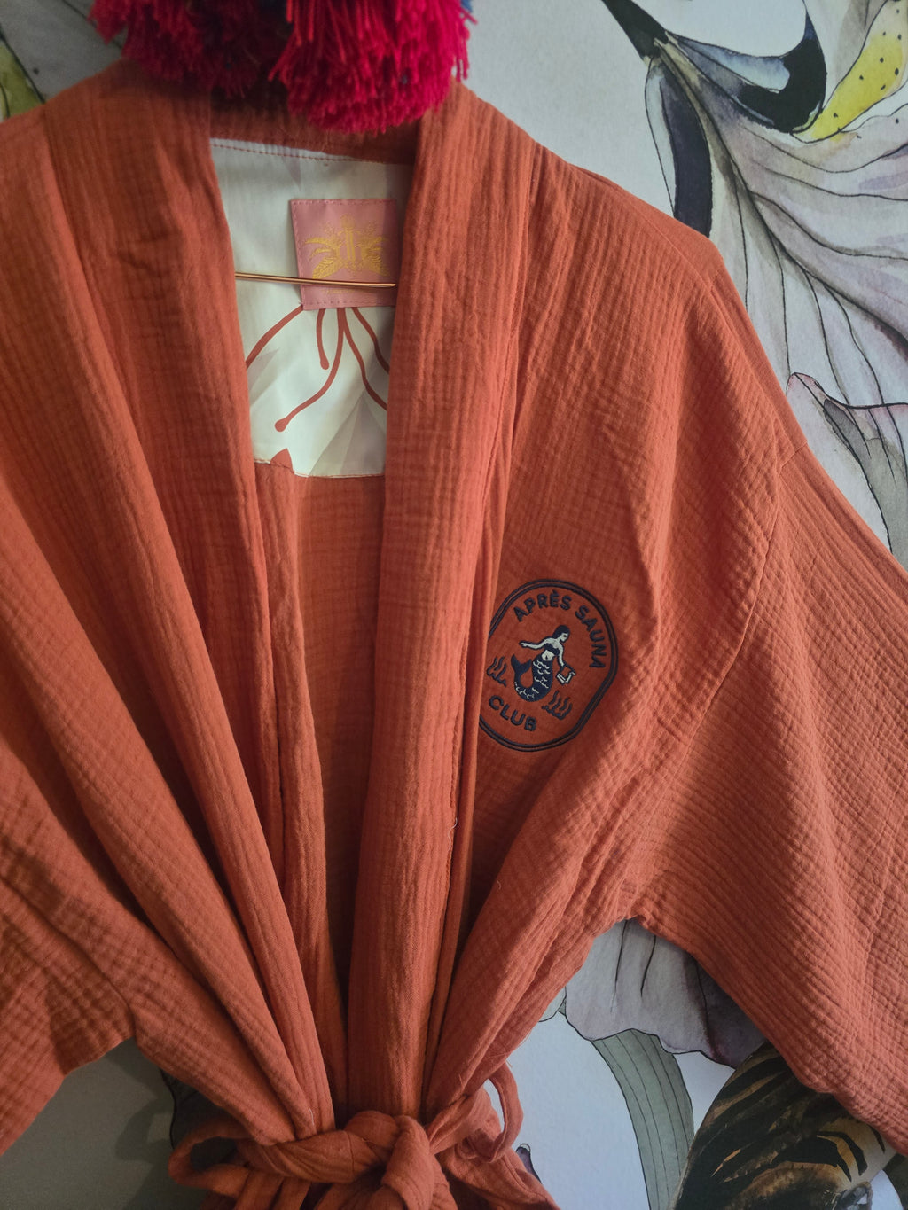 The APRÈS SAUNA GOWN ( TERRACOTTA)