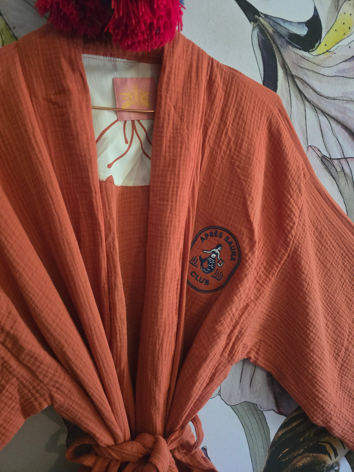 The APRÈS SAUNA GOWN ( TERRACOTTA)