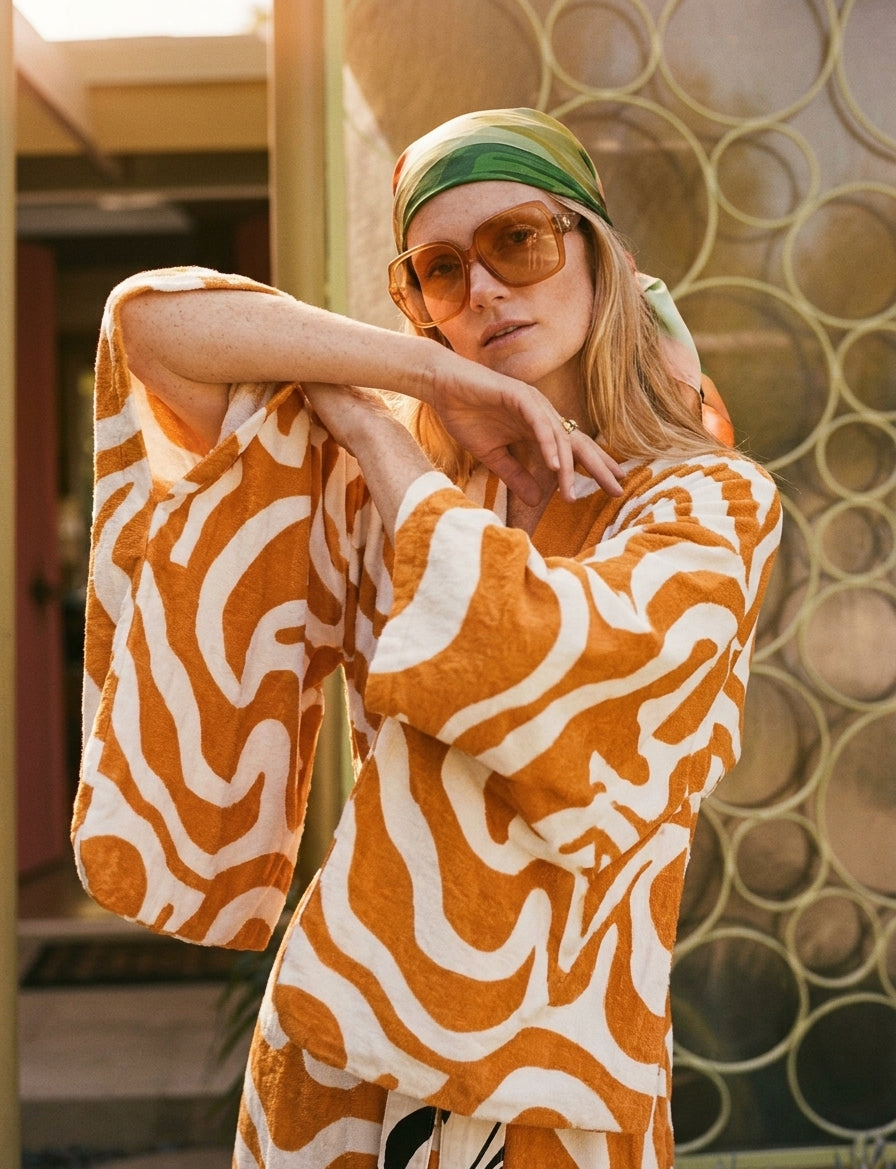 The APRÈS SAUNA JAPANESE KIMONO