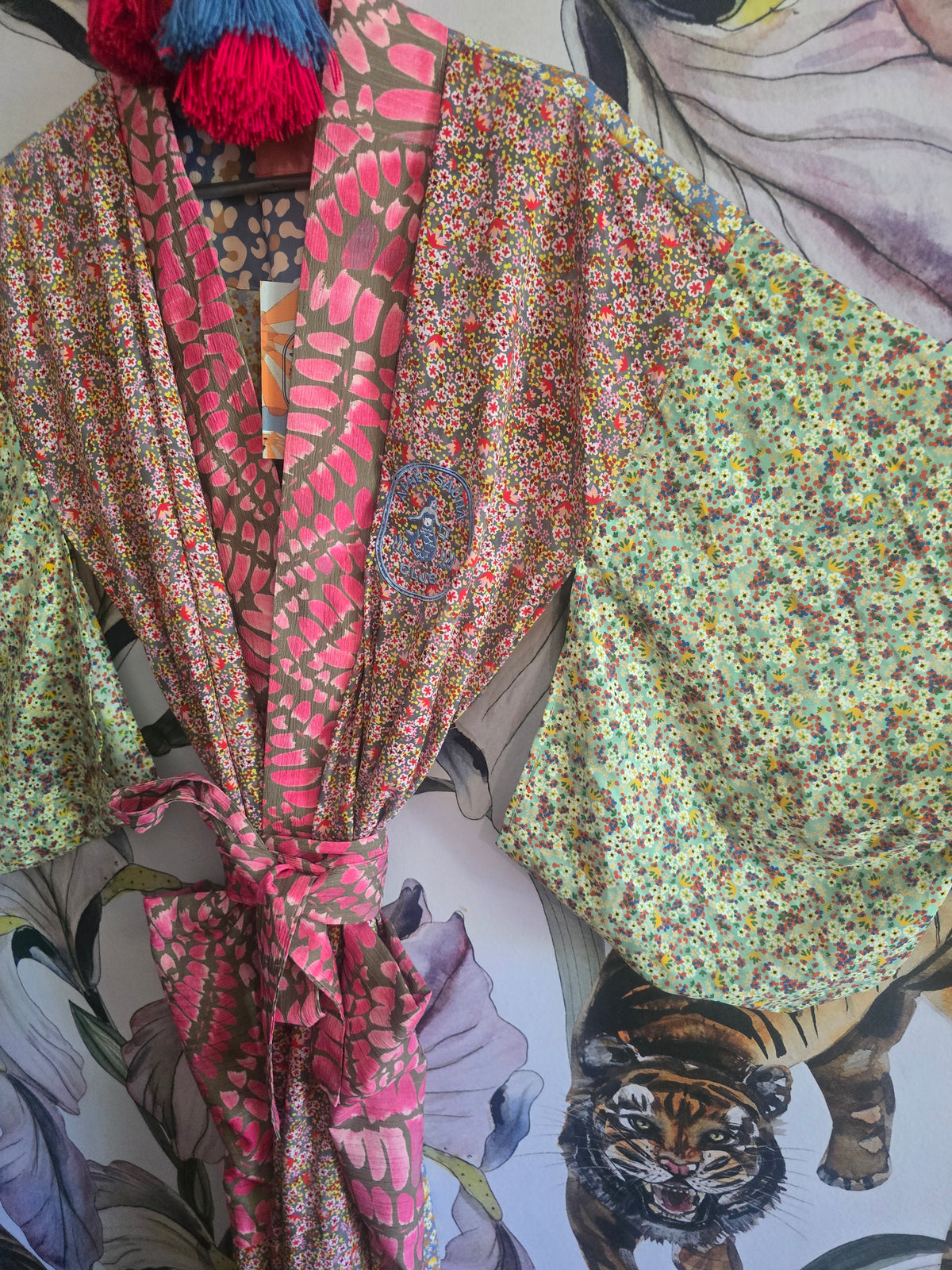 The APRÈS SAUNA JAPANESE KIMONO IN PATCHWORK
