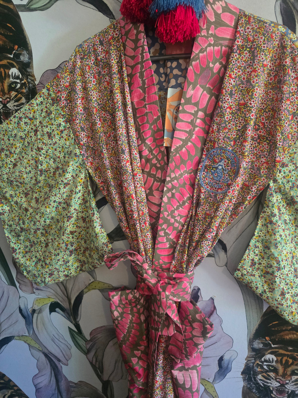 The APRÈS SAUNA JAPANESE KIMONO IN PATCHWORK