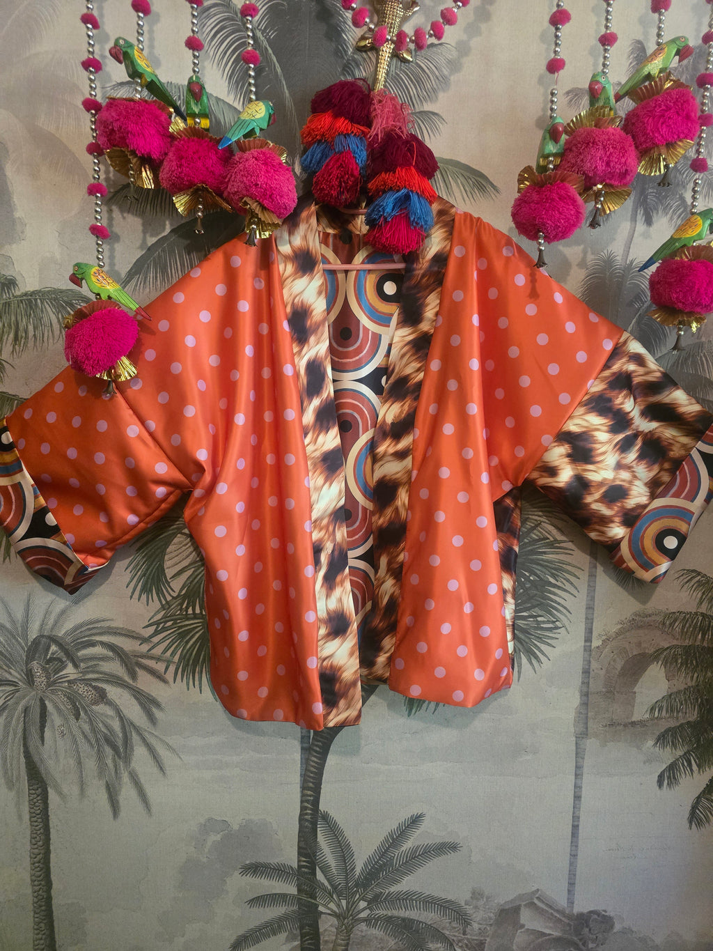OH MY, SHES DOTTY DUCHESS SATIN FULLY REVERSIBLE BOMBER