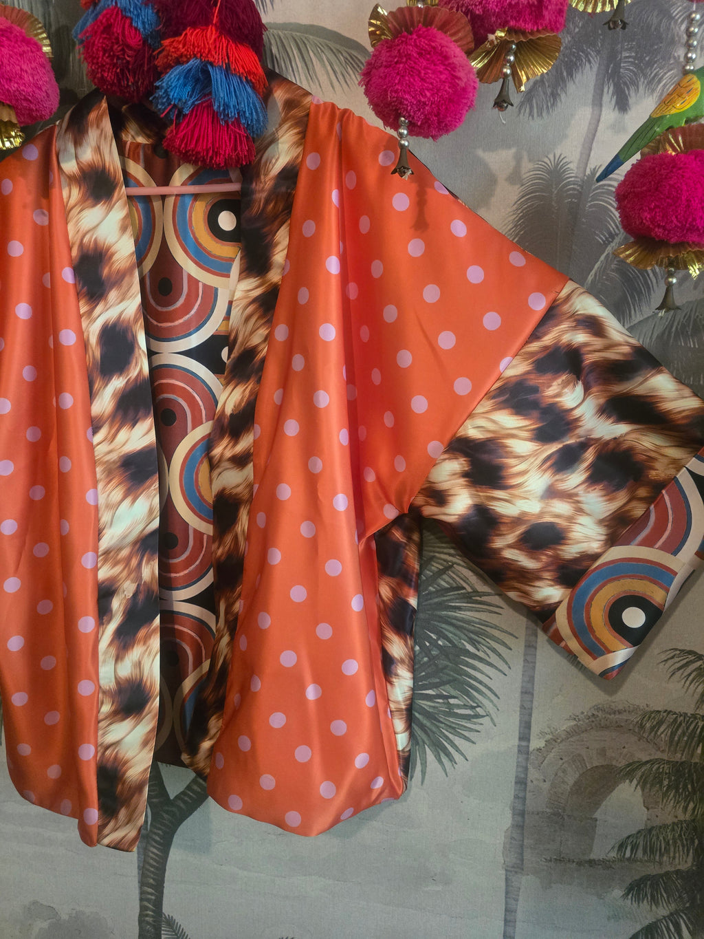 OH MY, SHES DOTTY DUCHESS SATIN FULLY REVERSIBLE BOMBER