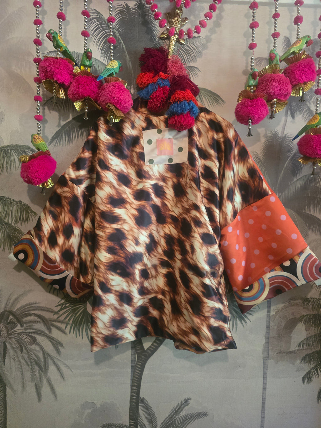 OH MY, SHES DOTTY DUCHESS SATIN FULLY REVERSIBLE BOMBER