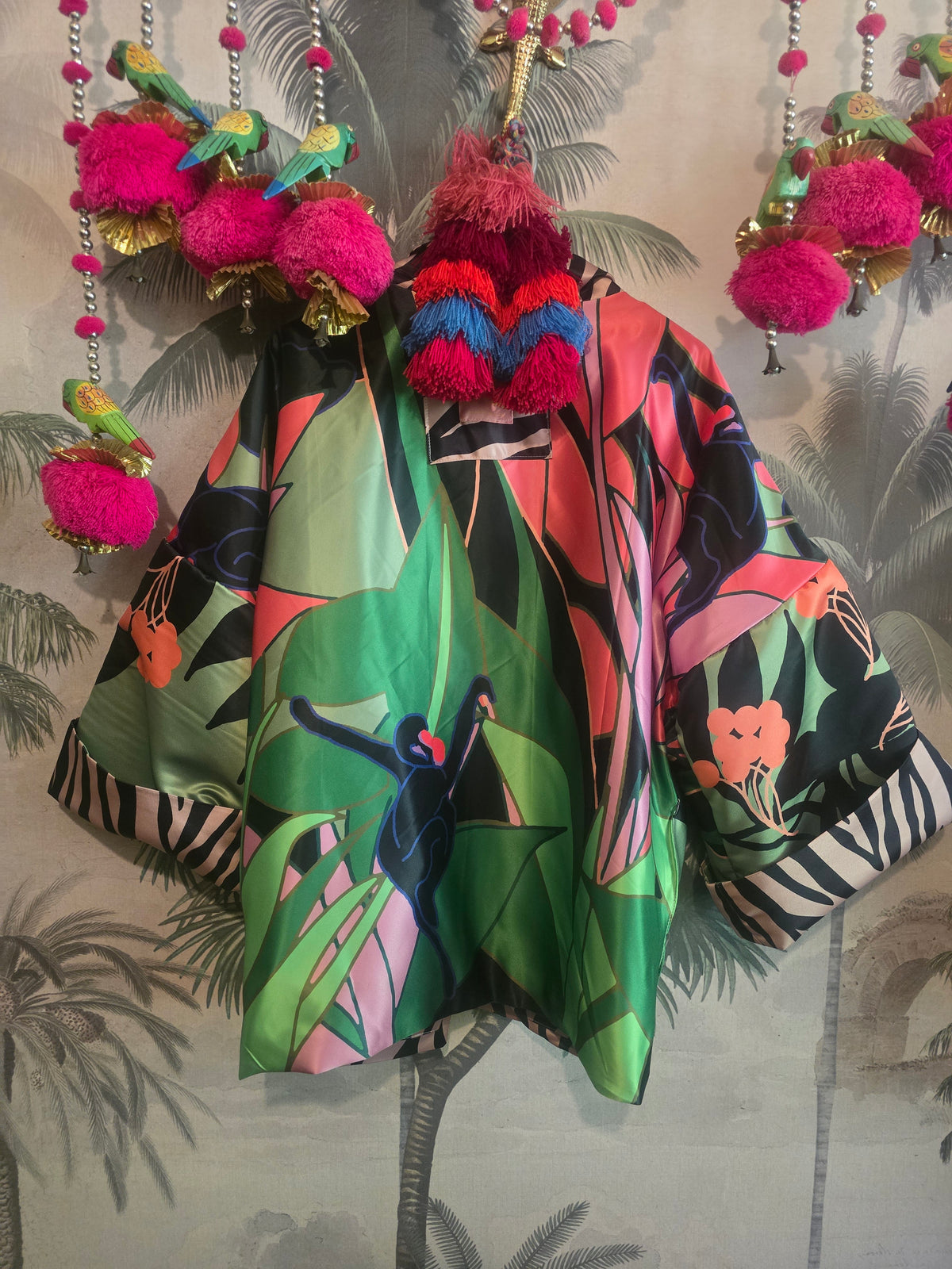 The ELECTRIC TIGER DUCHESS SATIN FULLY REVERSIBLE BOMBER