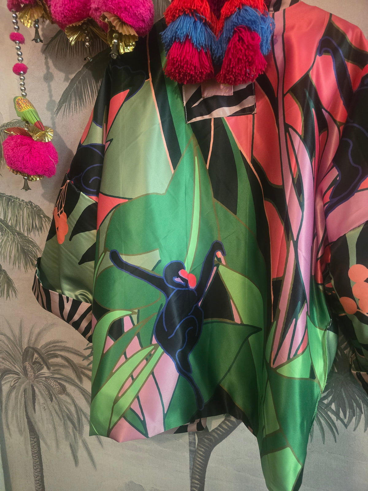 The ELECTRIC TIGER DUCHESS SATIN FULLY REVERSIBLE BOMBER