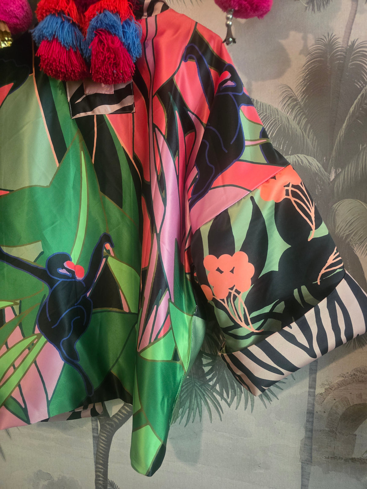 The ELECTRIC TIGER DUCHESS SATIN FULLY REVERSIBLE BOMBER