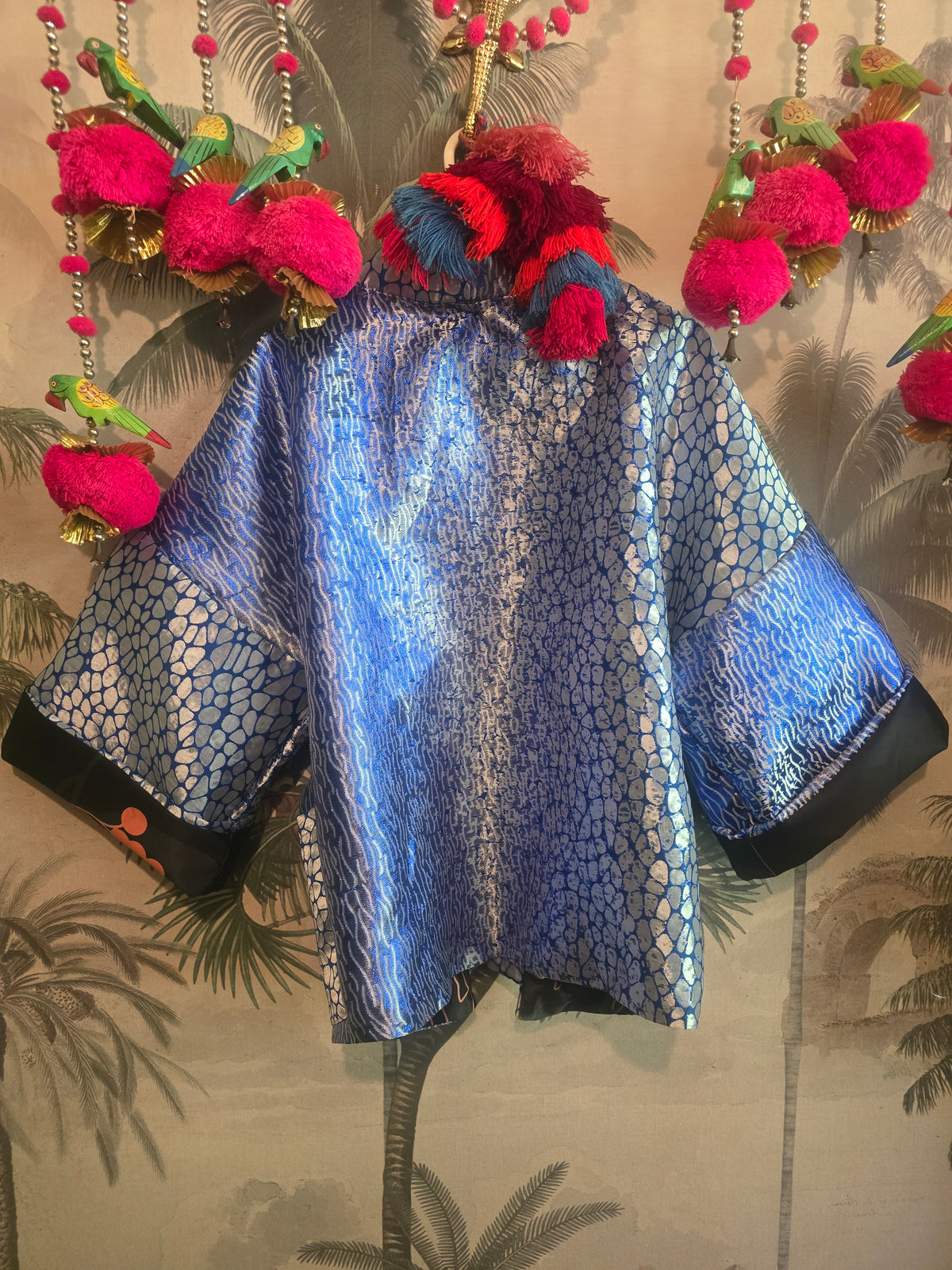 The ELECTRIC BLUE LEOPARD FULLY REVERSIBLE DUCHES SARIN BOMBER