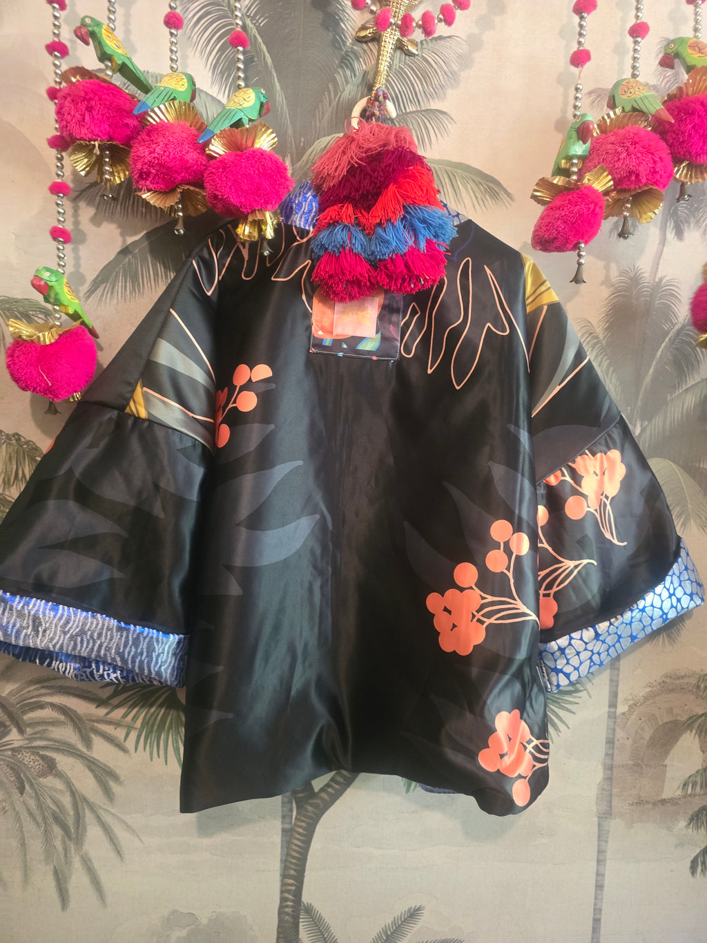 The ELECTRIC BLUE LEOPARD FULLY REVERSIBLE DUCHES SARIN BOMBER