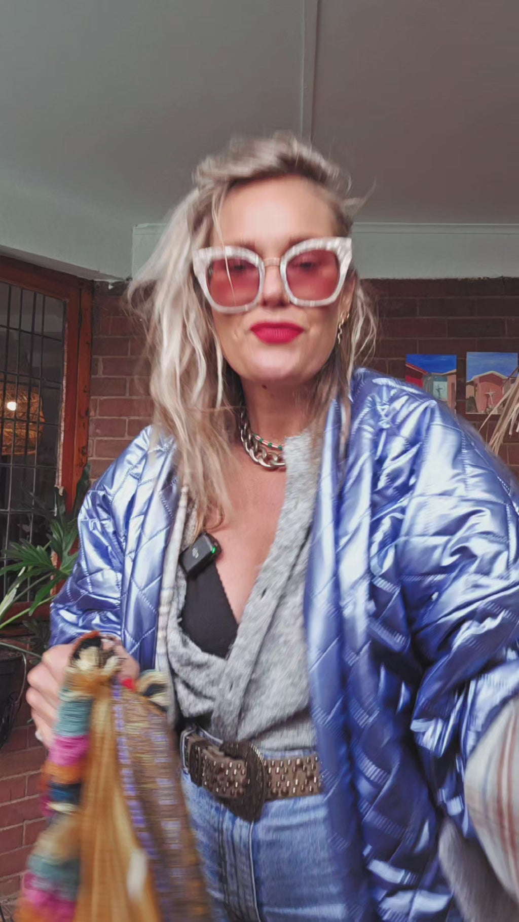 The COOL MOM BLUE FULLY REVERSIBLE PUFFER