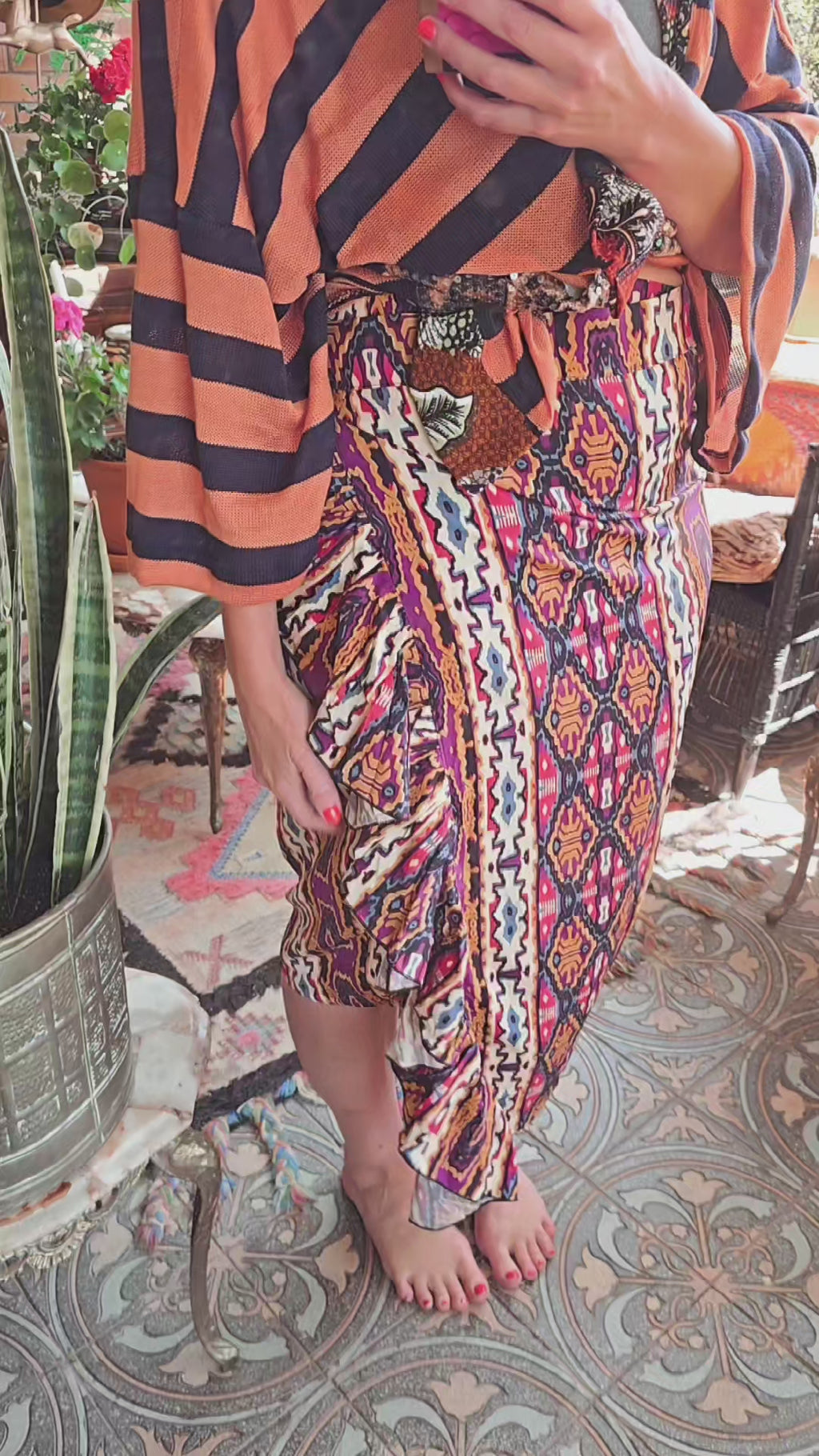The CHA CHA AZTED FRILL WRAP SKIRT