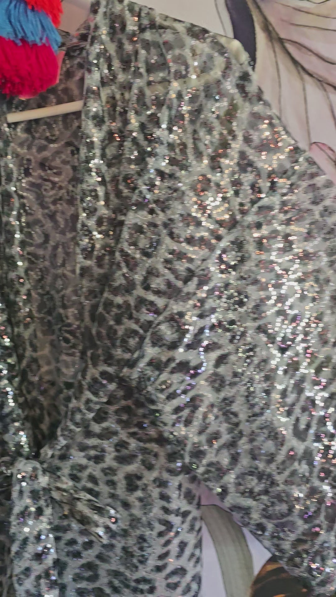 The LEOPARD CARDIE IN SEQUINS.