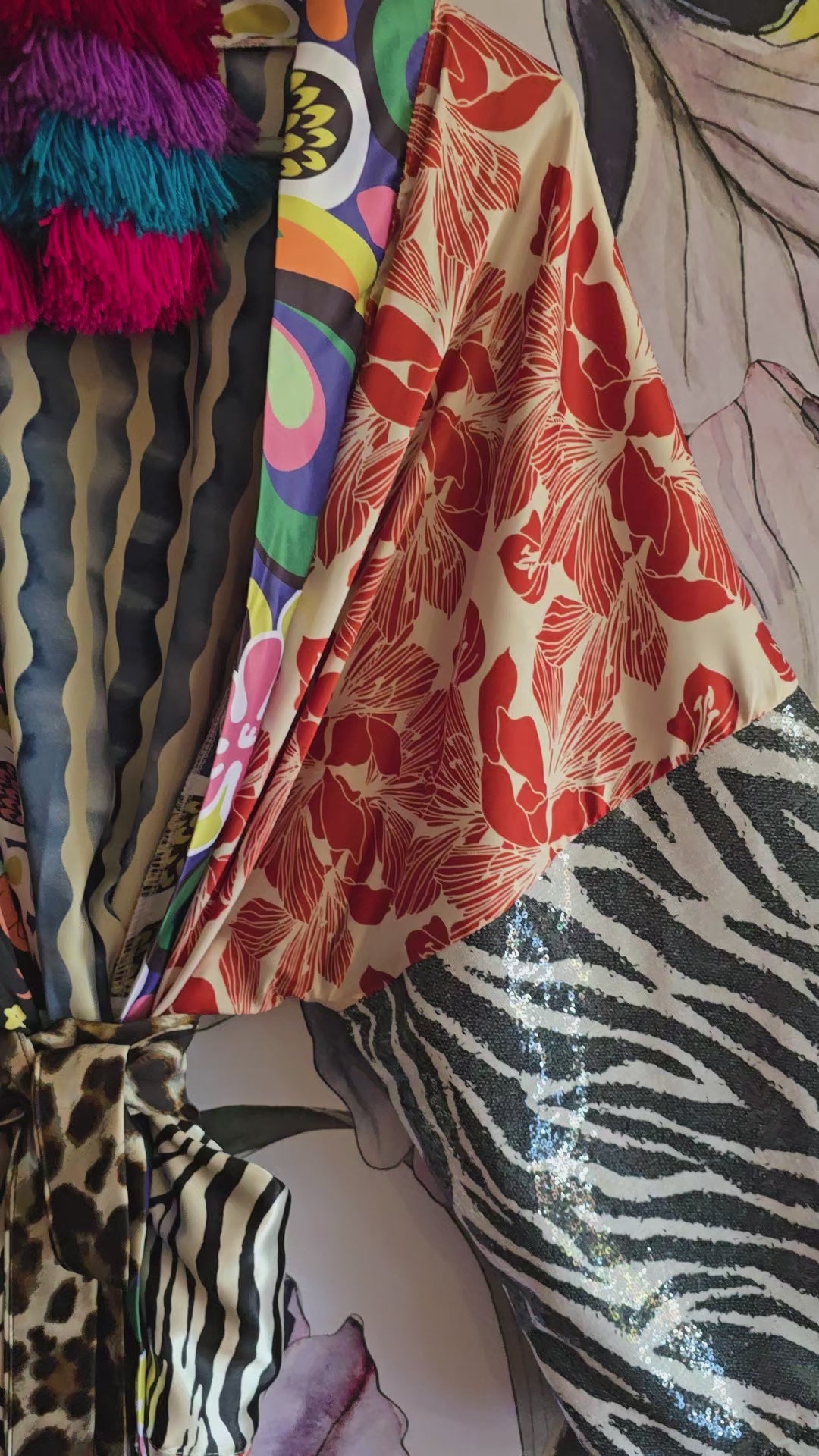 The PUCCI ZEBRA CROPPED KIMONO