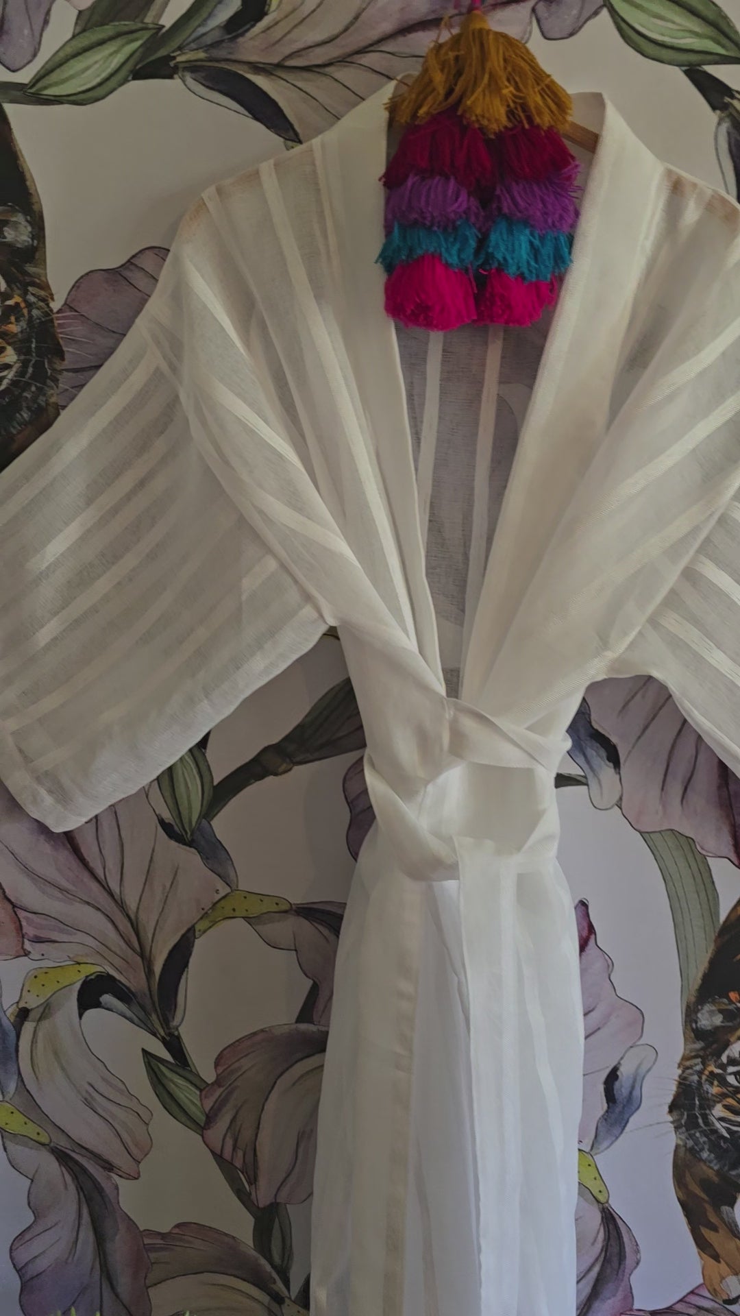 The LAMU SHEER  MUSLIN KIMONO