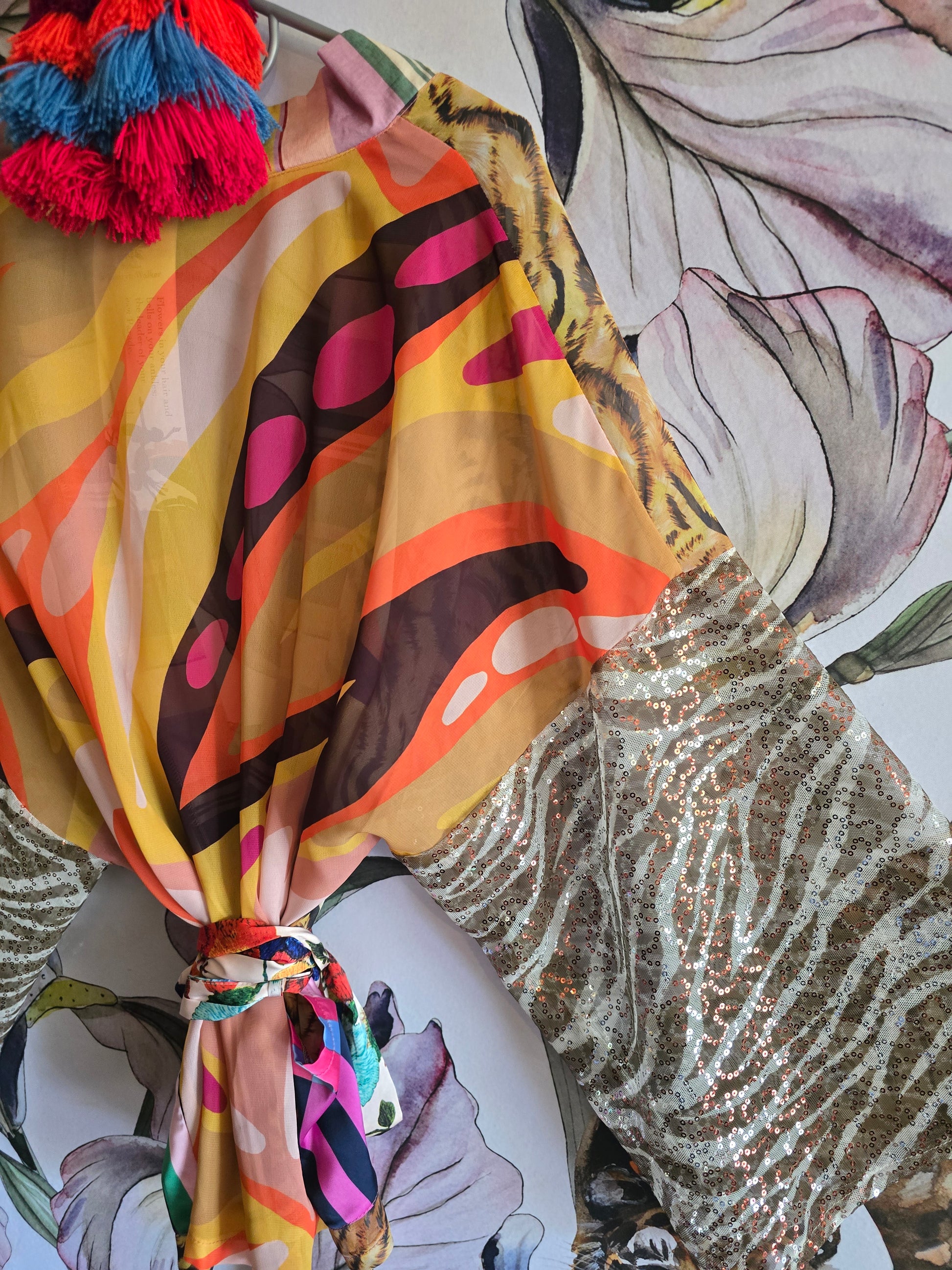 The TIGER & STRIPE CROPPED KIMONO