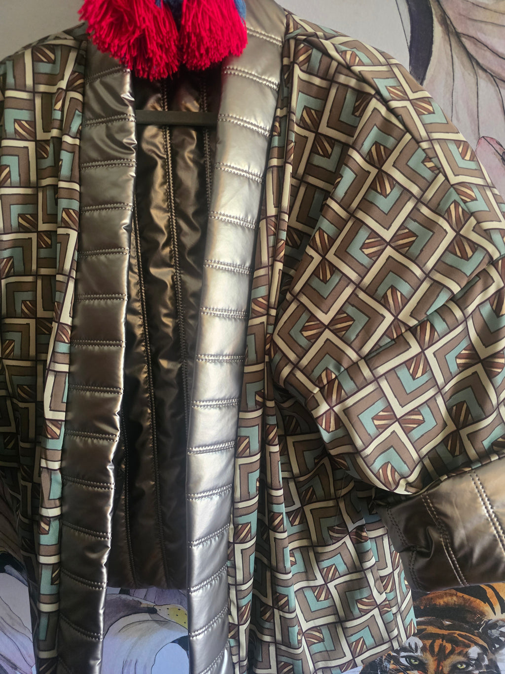 The COOL MOM PUFFER IN GUN METAL