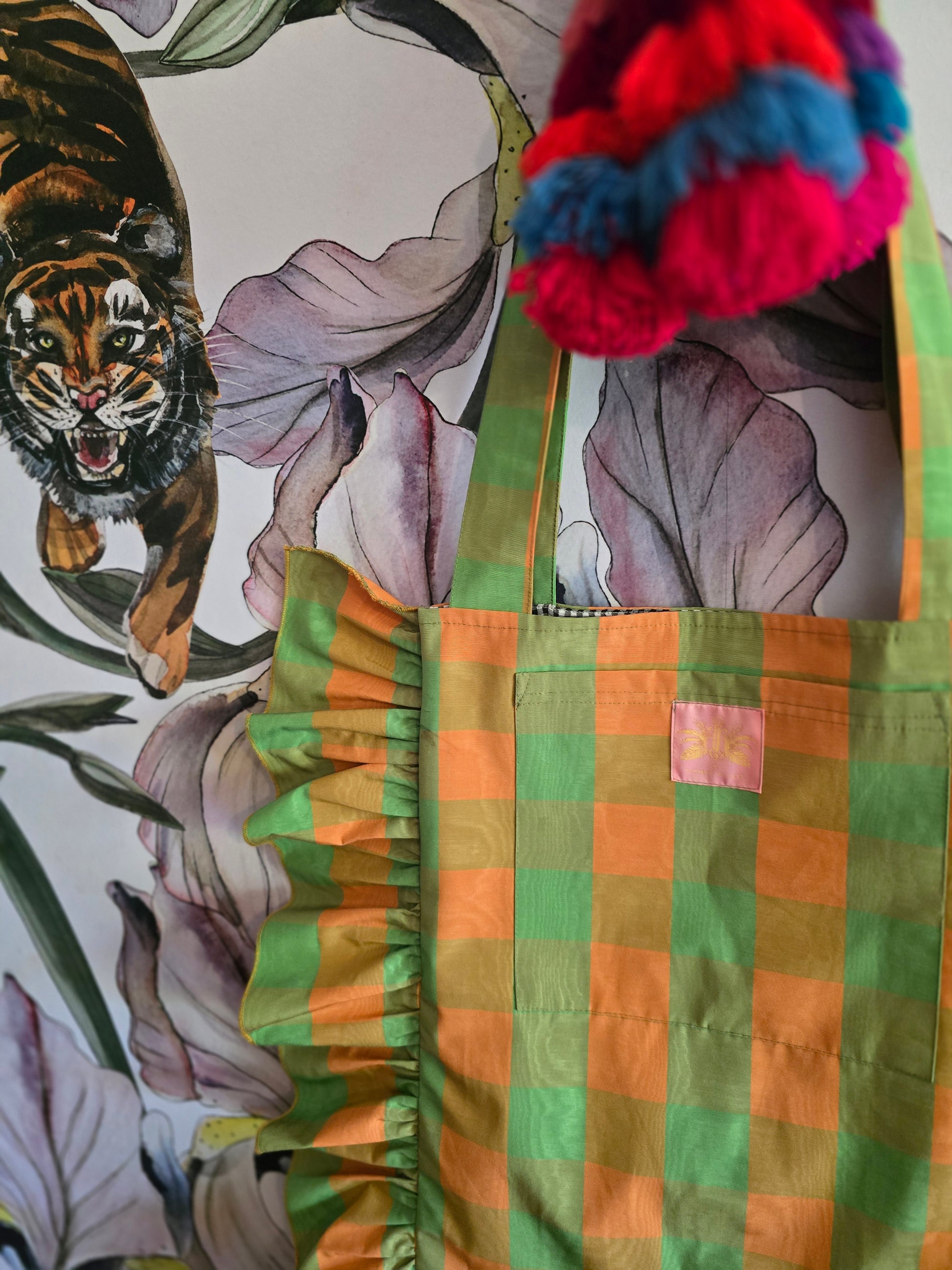 The CHECK & FRILL TOTE
