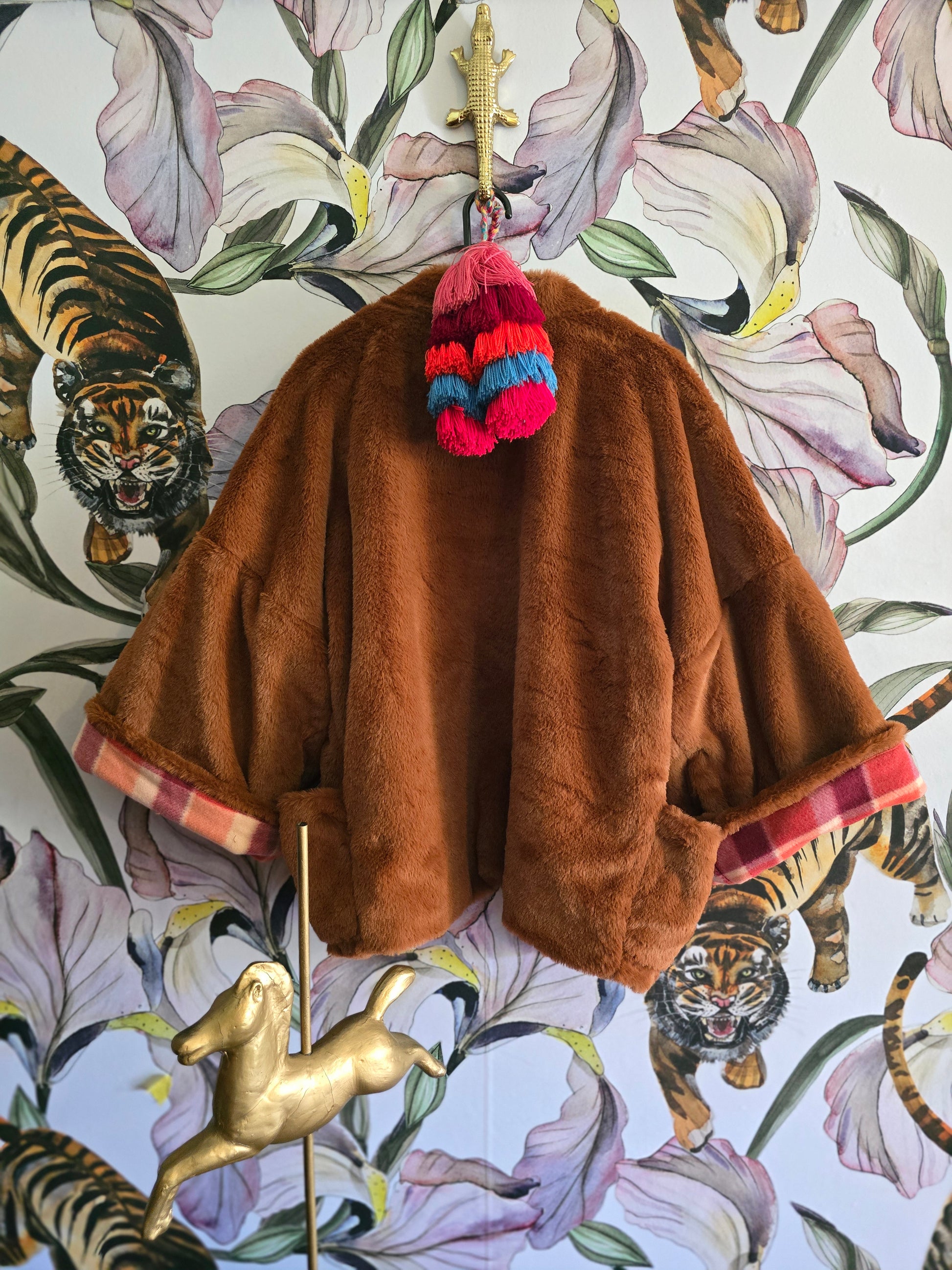 The MISTY MOUNTAINS FAUX FUR & FLEECE REVERSIBLE JACKET