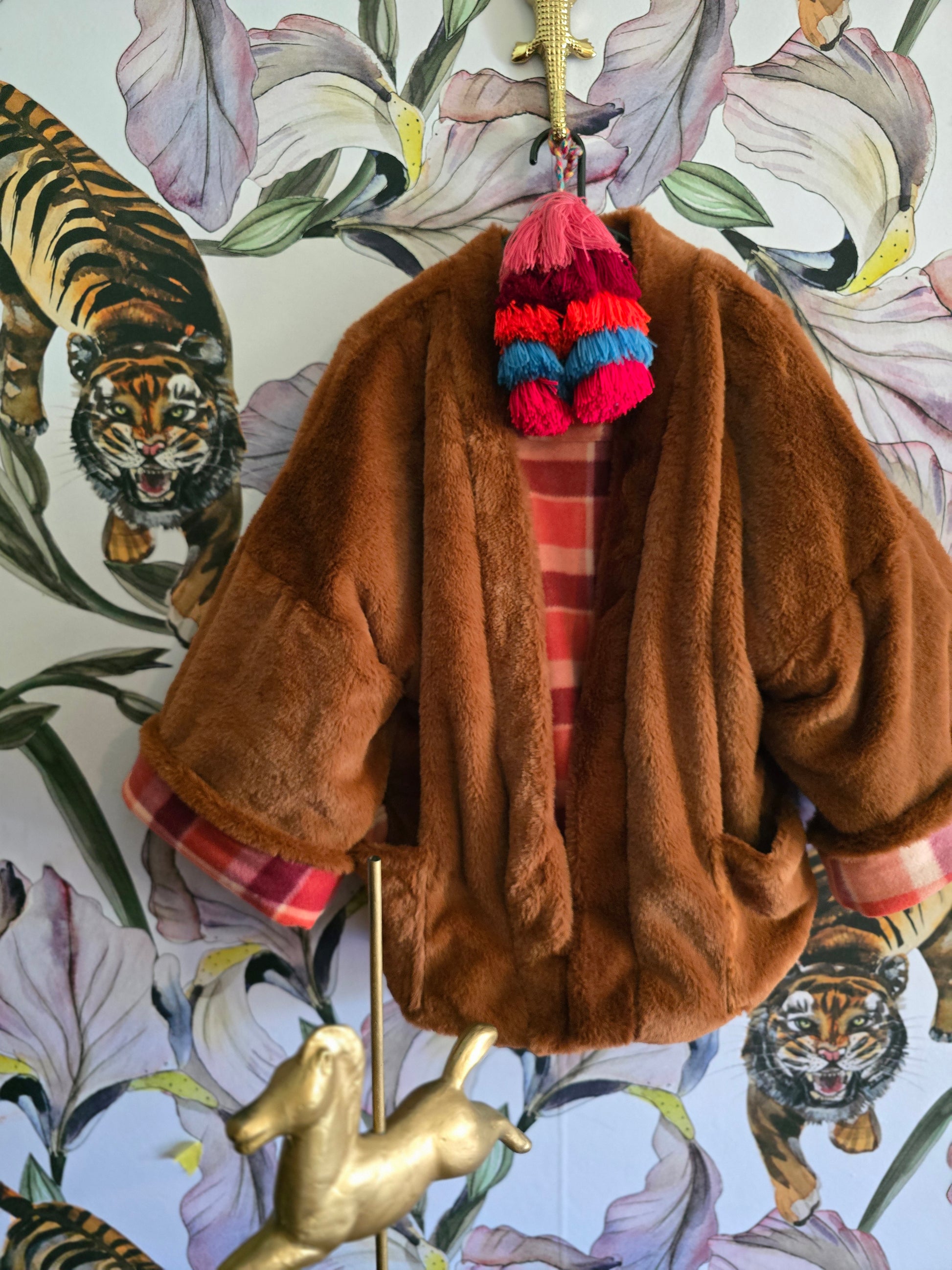 The MISTY MOUNTAINS FAUX FUR & FLEECE REVERSIBLE JACKET