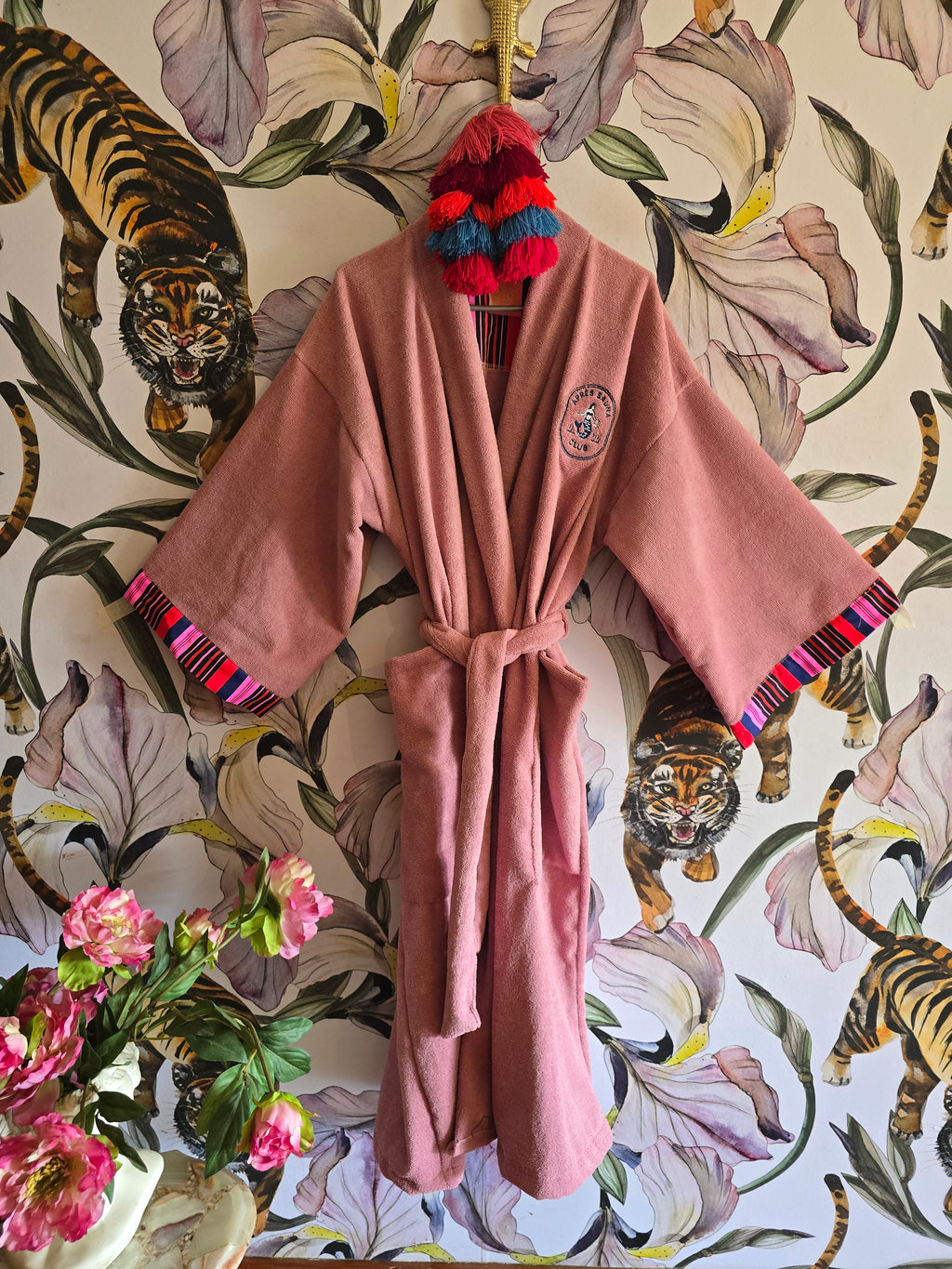 APRÈ SAUNA CLUB TOWLING GOWN PINK