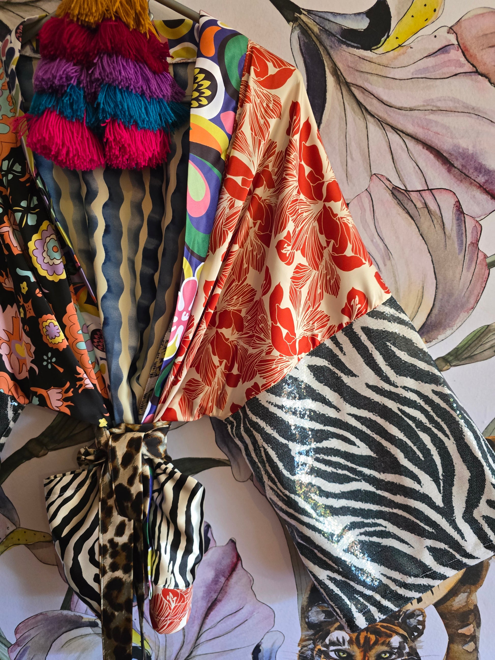 The PUCCI ZEBRA CROPPED KIMONO