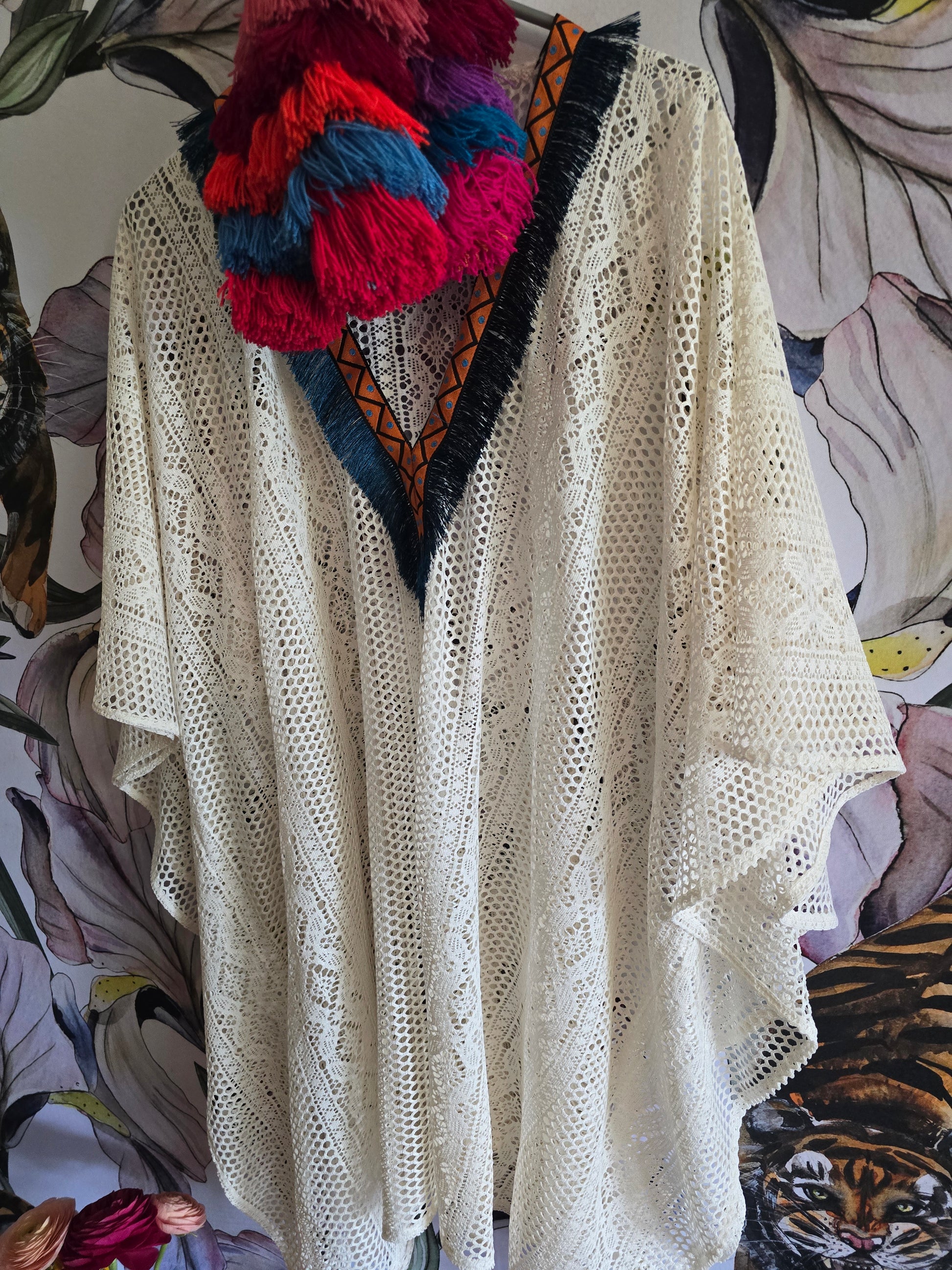 The CROCHET LACE KAFTAN TOP