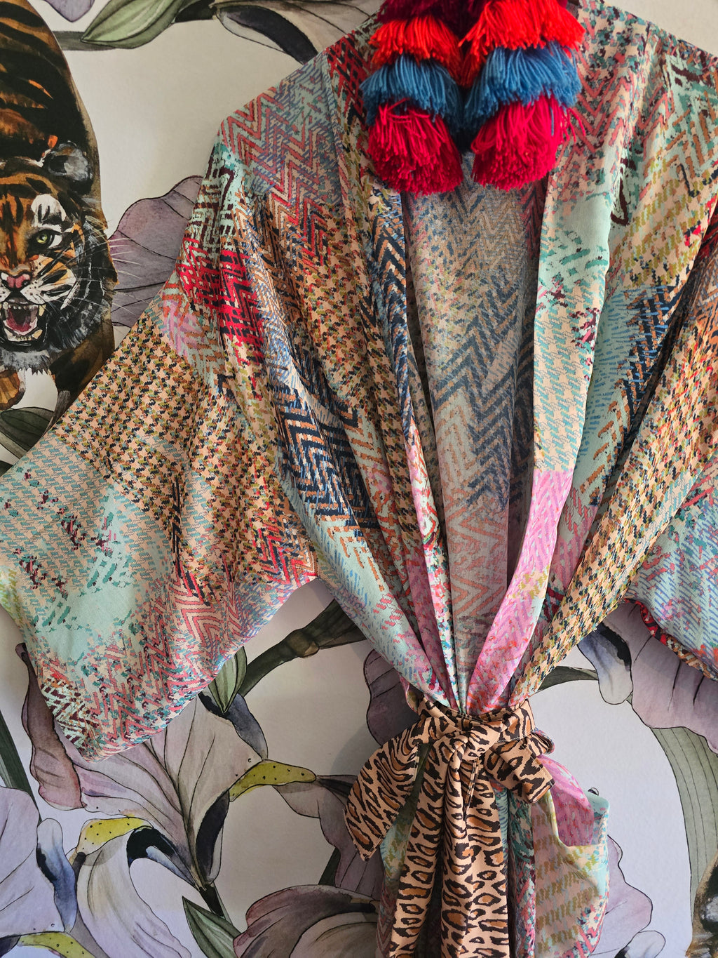 The SHE WAS AN ARTIST SHEER CHIFFON KIMONO