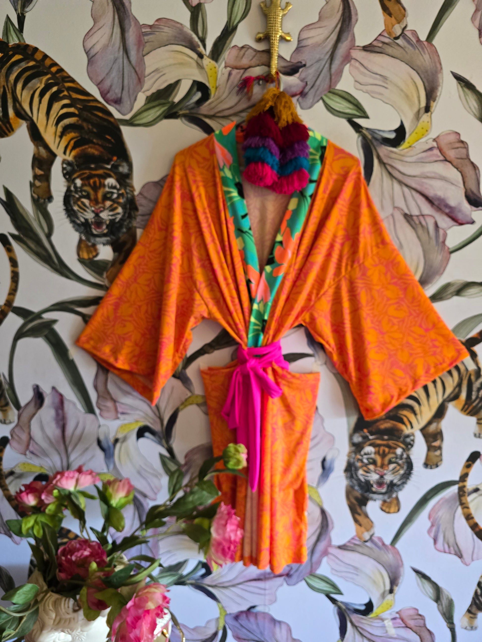 The APRICOT MERMAID BEACH KIMONO