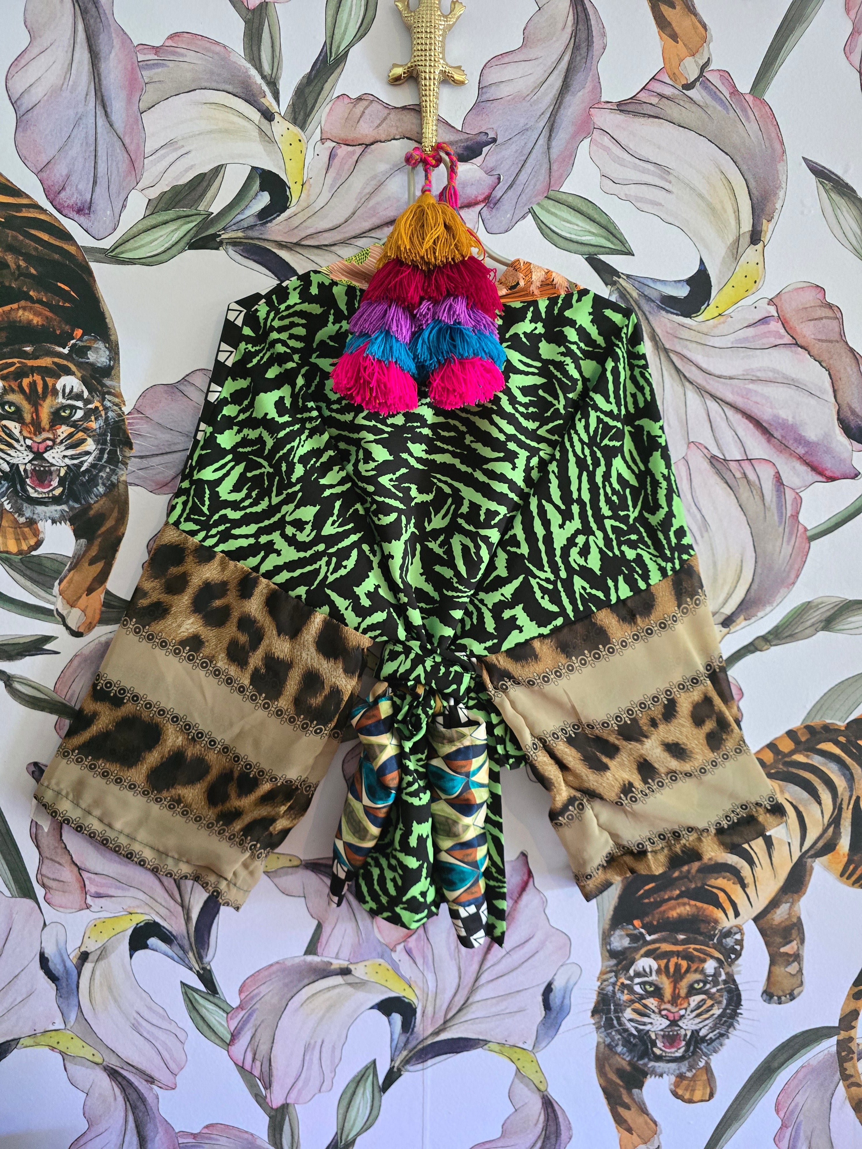 The JUNGLE CROPPED KIMONO