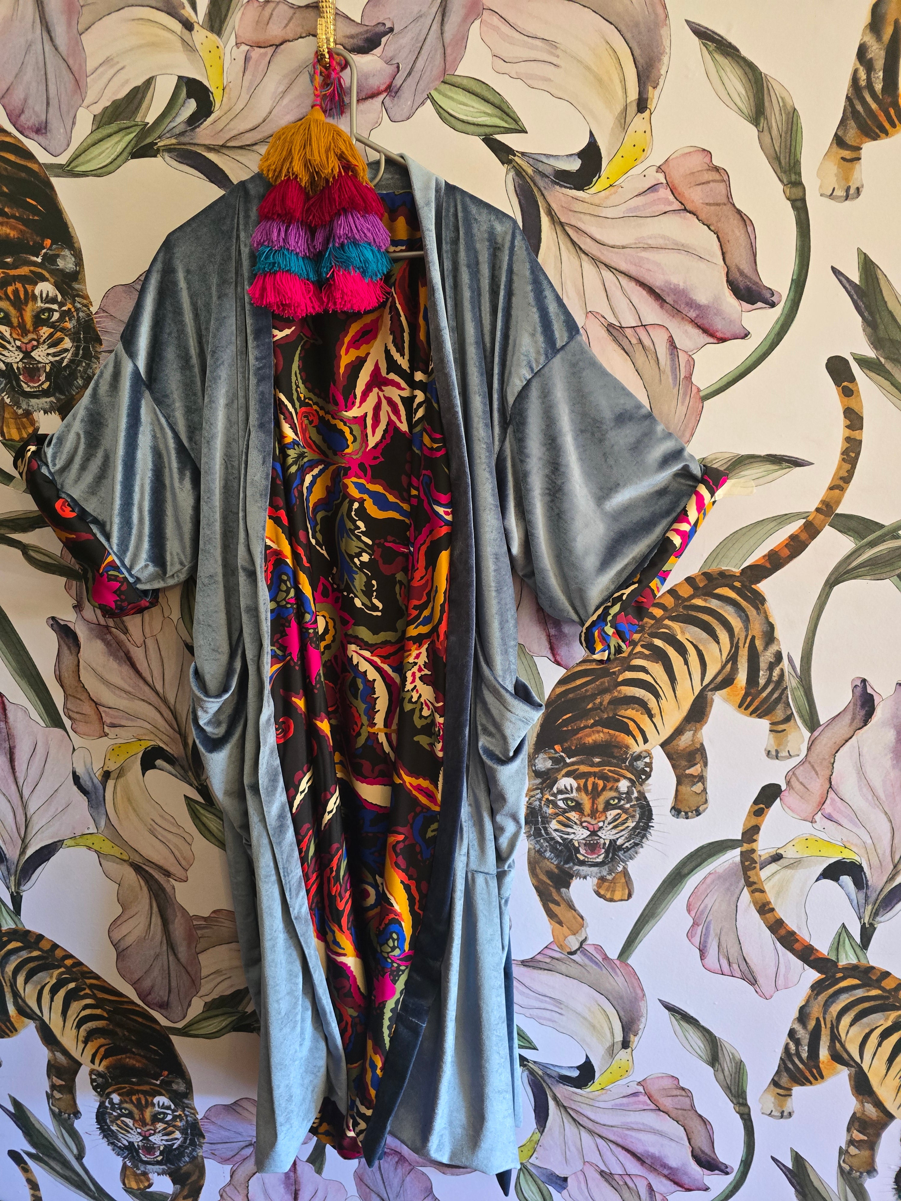 LISA, THE NOMAD VELVET REVERSIBLE KIMONO