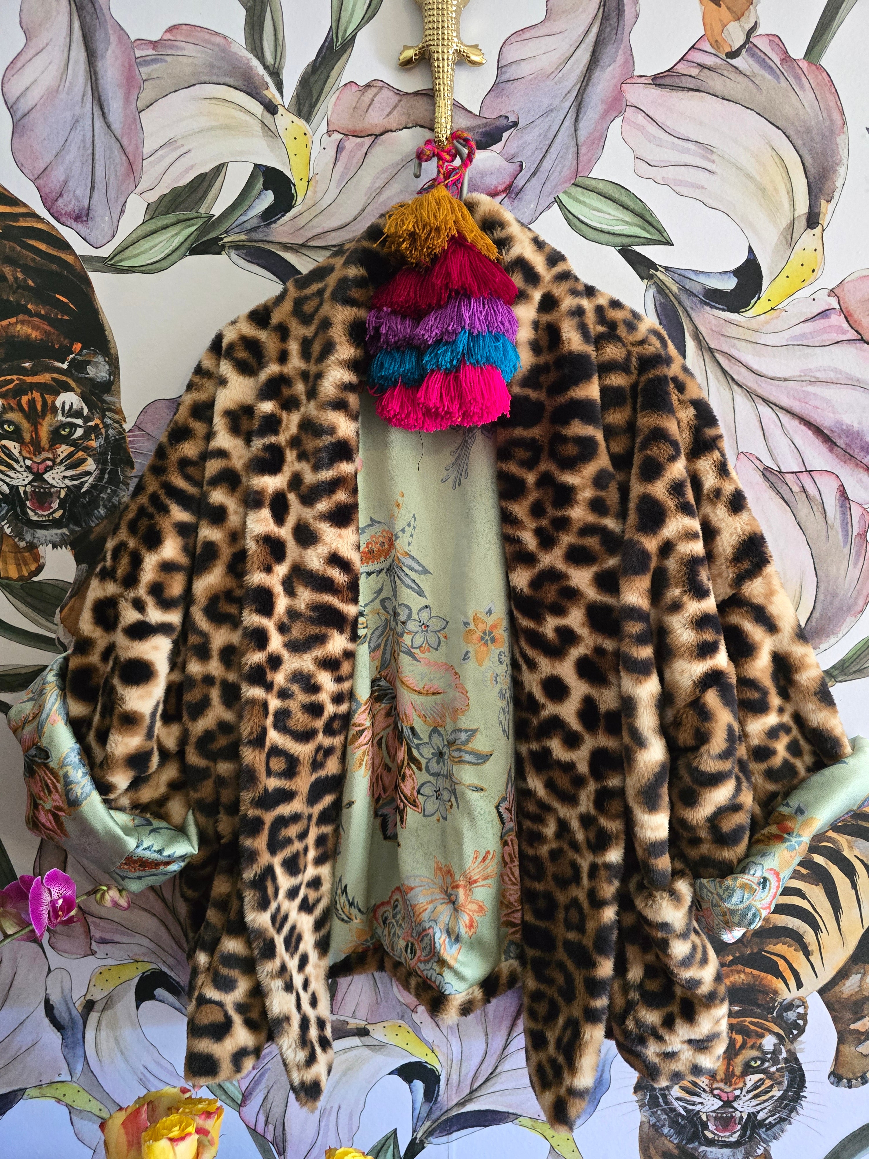 The FAUX FUR FULLY REVERSIBLE BUNNY JACKET(Two in one )