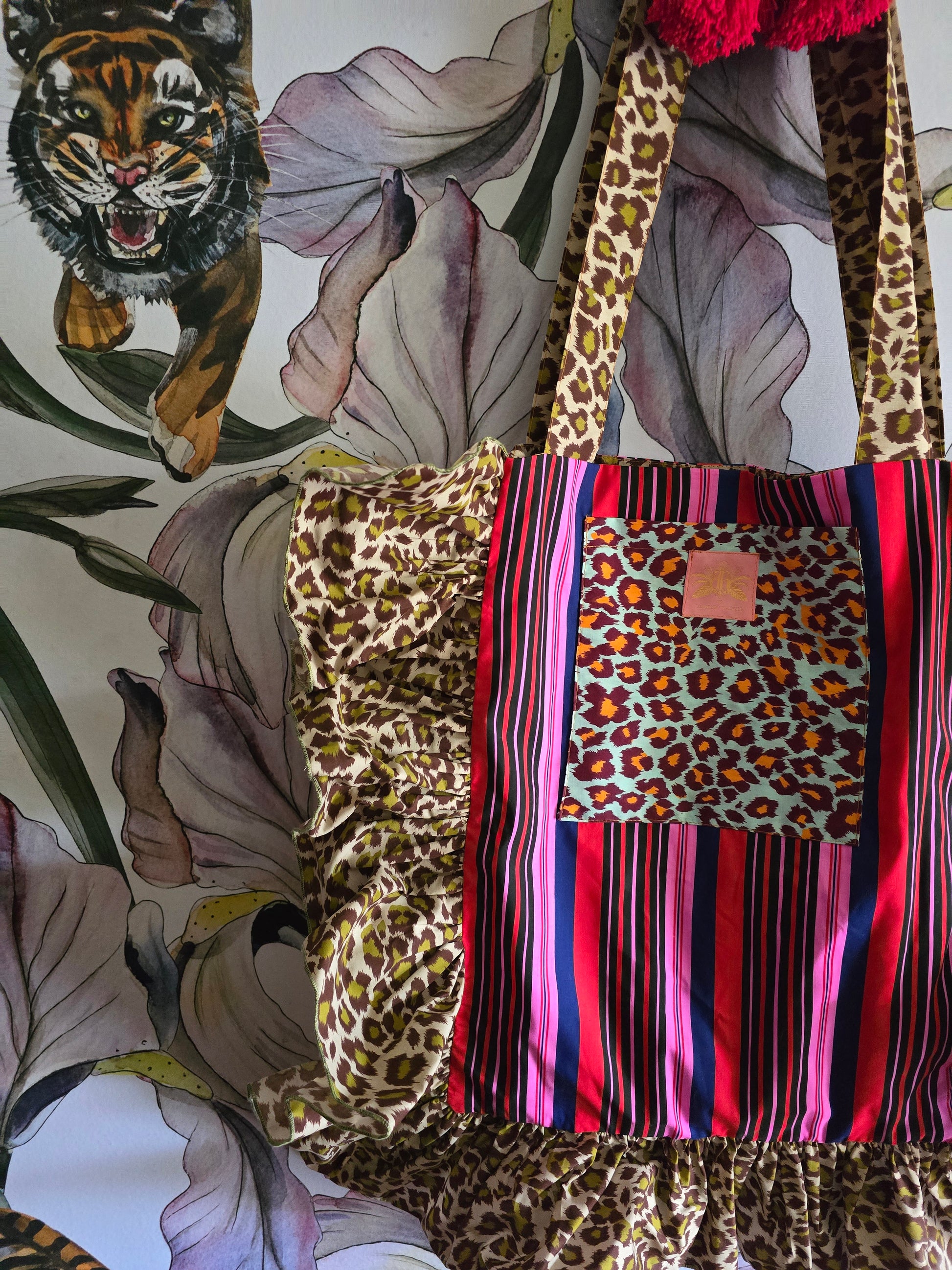 The STRIPE & LEOPARD PARTY TOTE.