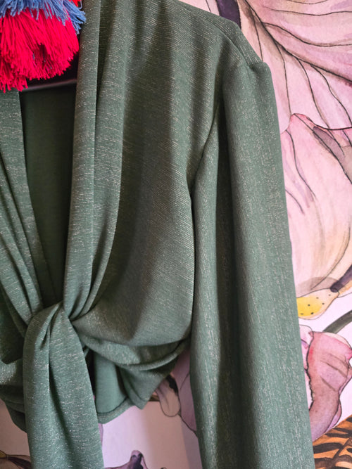 The luxe wrap top