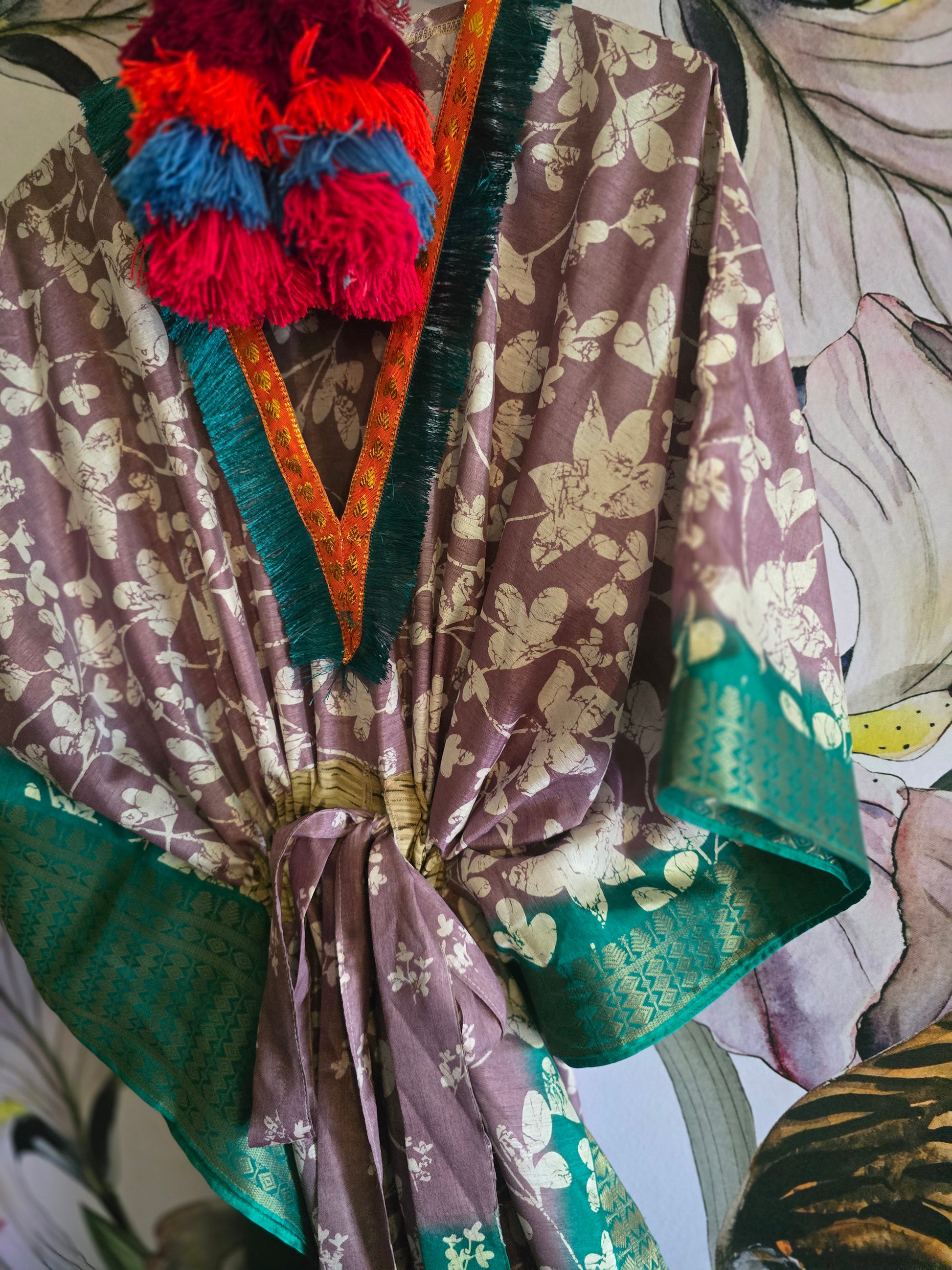 The LONG SILK KAFTAN