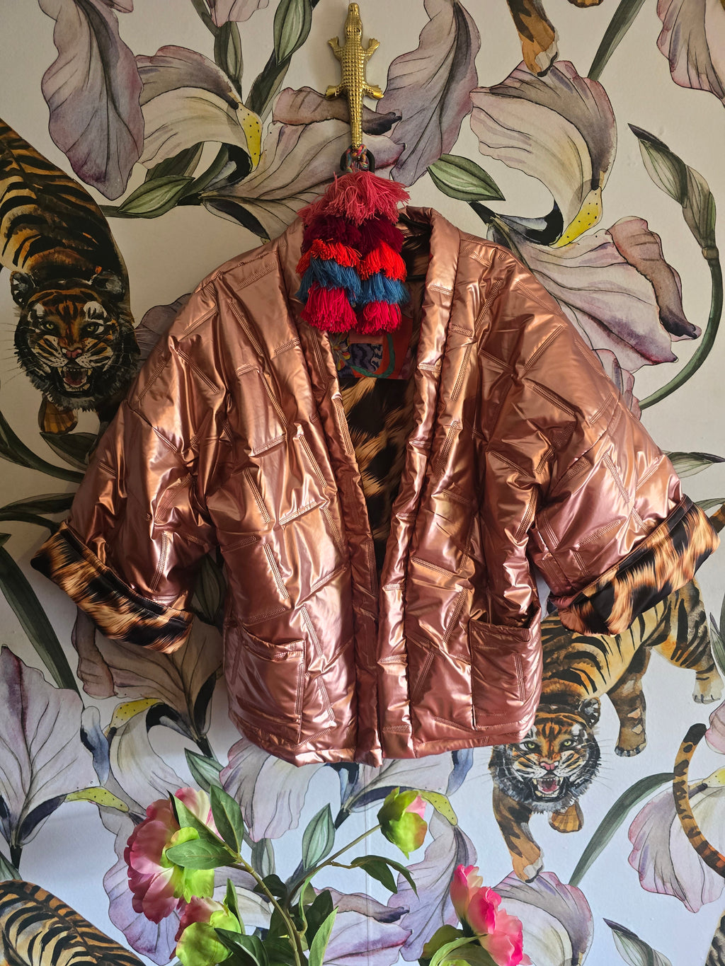 The PINK & LEOPARD PUFFER