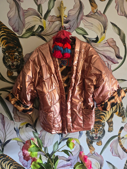 The PINK & LEOPARD PUFFER