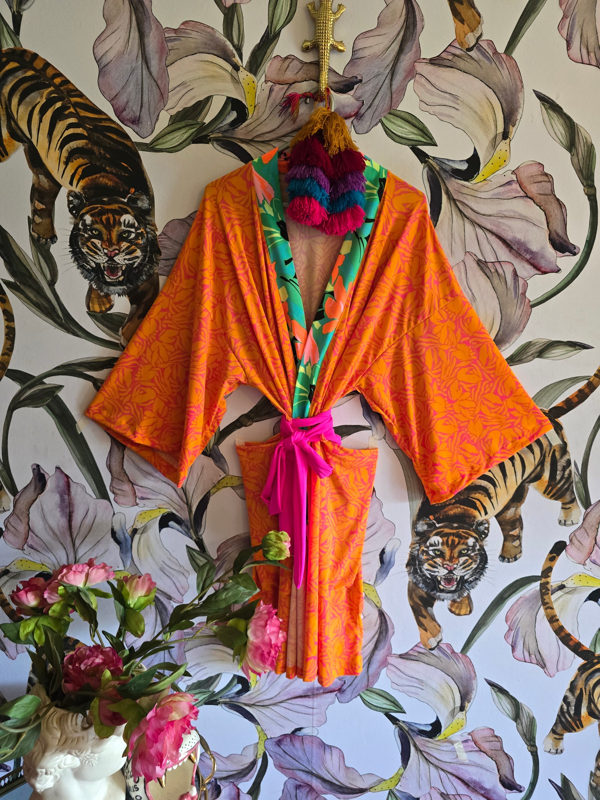 The APRICOT MERMAID BEACH KIMONO