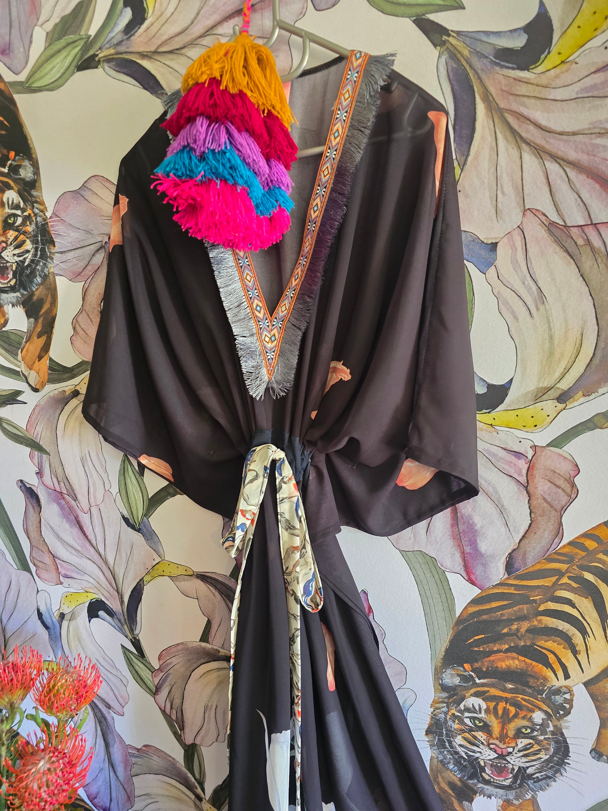 The TULIP LONG KAFTAN DARK NAVY
