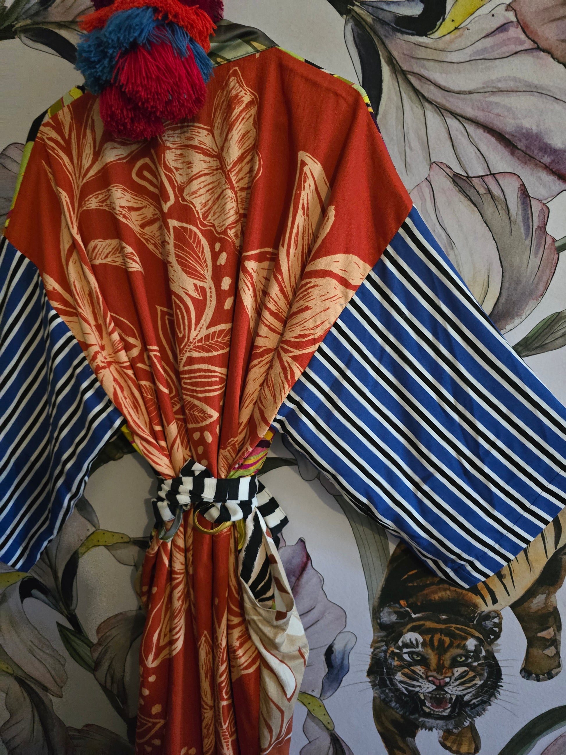 The ZEBRA & JUNGLE KIMONO