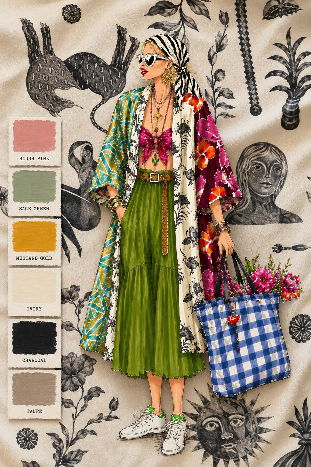 The JAPANDI JUNGLE KIMONO