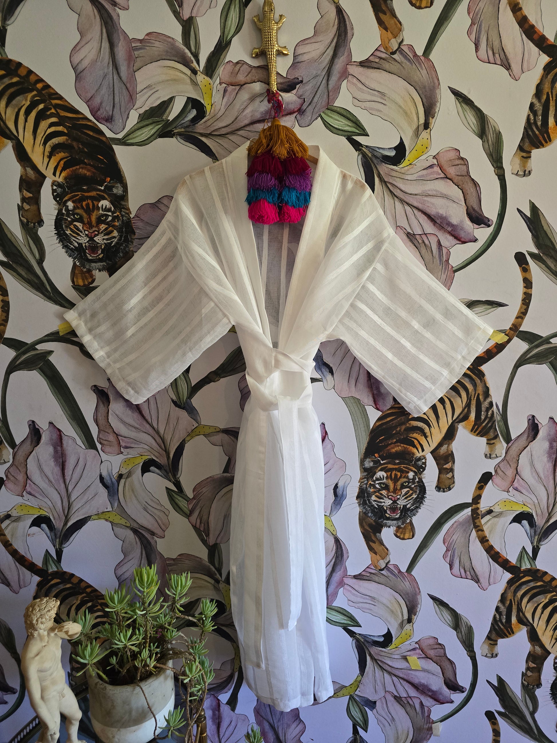 The LAMU SHEER  MUSLIN KIMONO