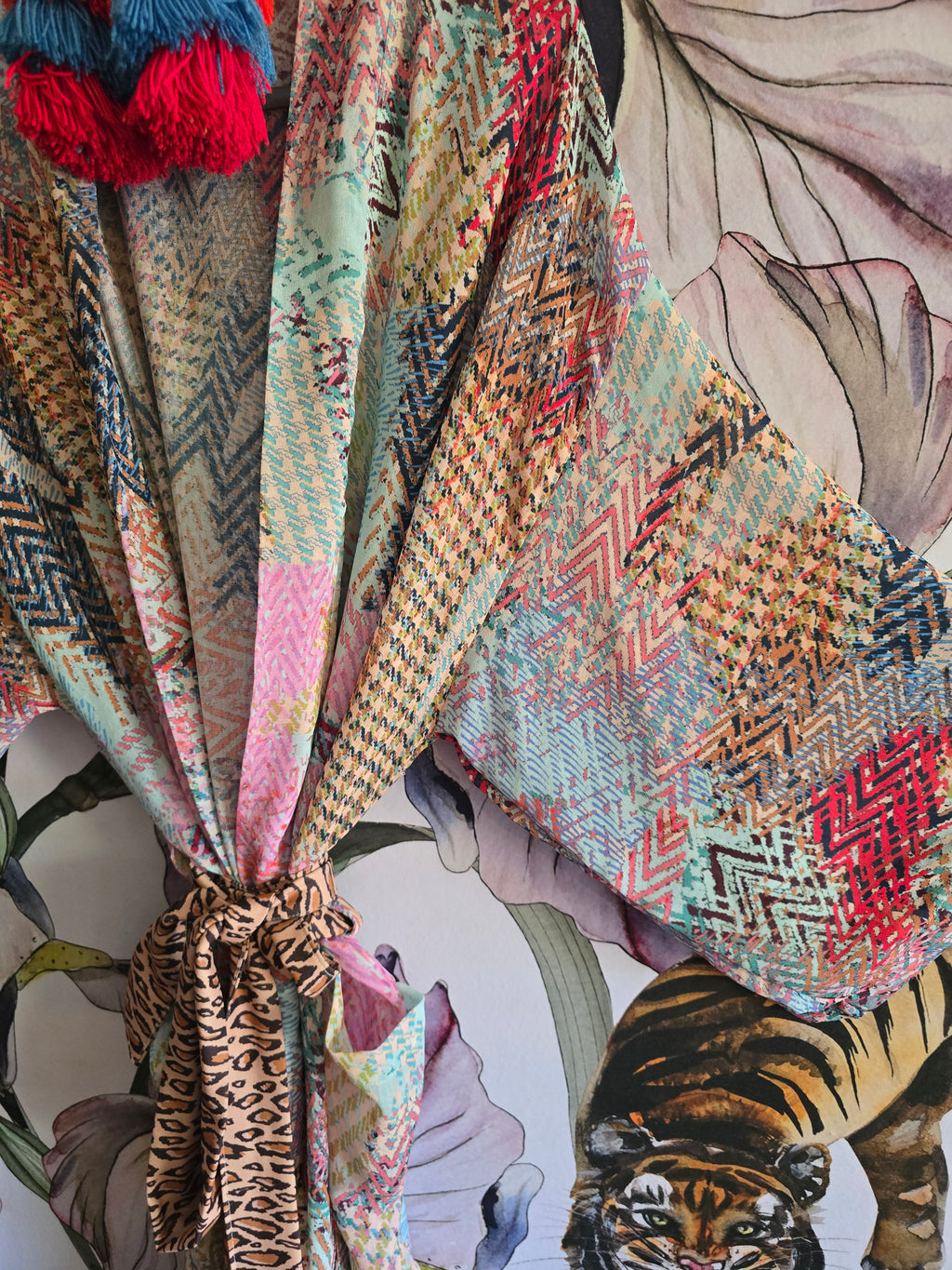 The SHE WAS AN ARTIST SHEER CHIFFON KIMONO