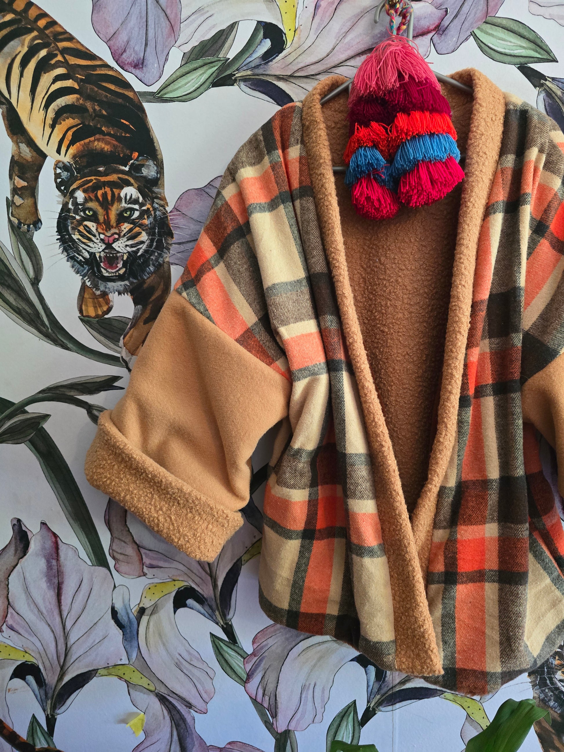 The LUMBER JILL FAUX FUR REVERSIBLE JACKET