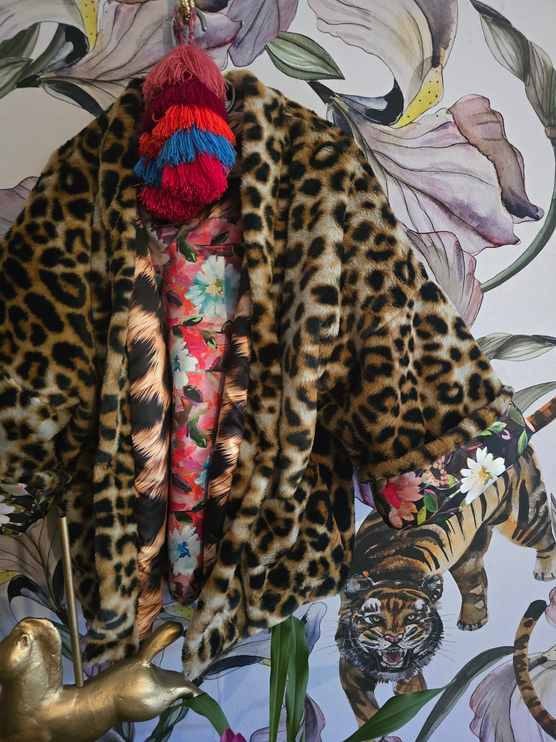 The BOUJEE LEOPARD REVERSIBLE FAUX FUR #2