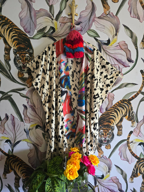 The LEOPARD SLIT KIMONO