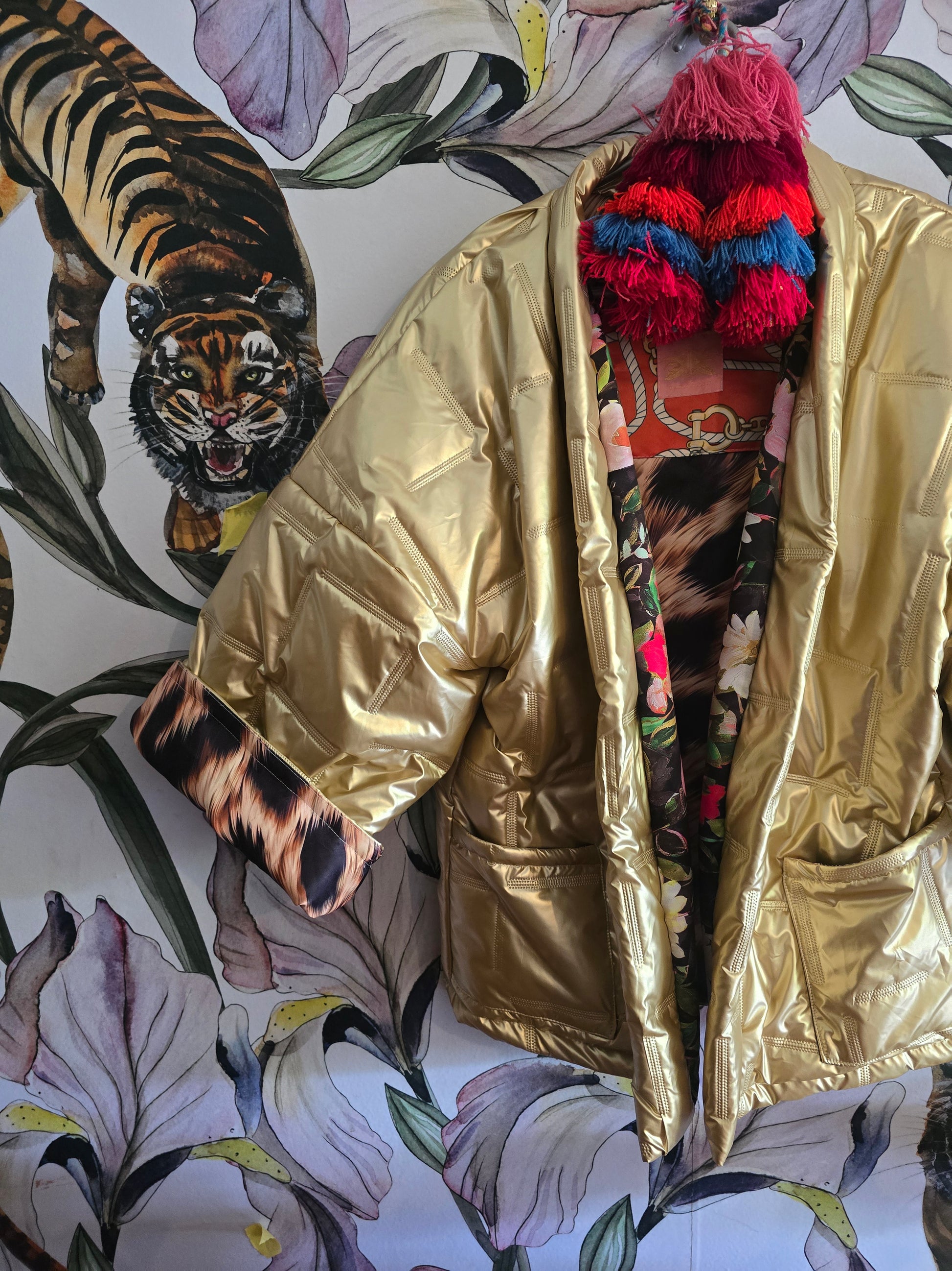 The GOLDEN GIRL REVERSIBLE PUFFER JACKET