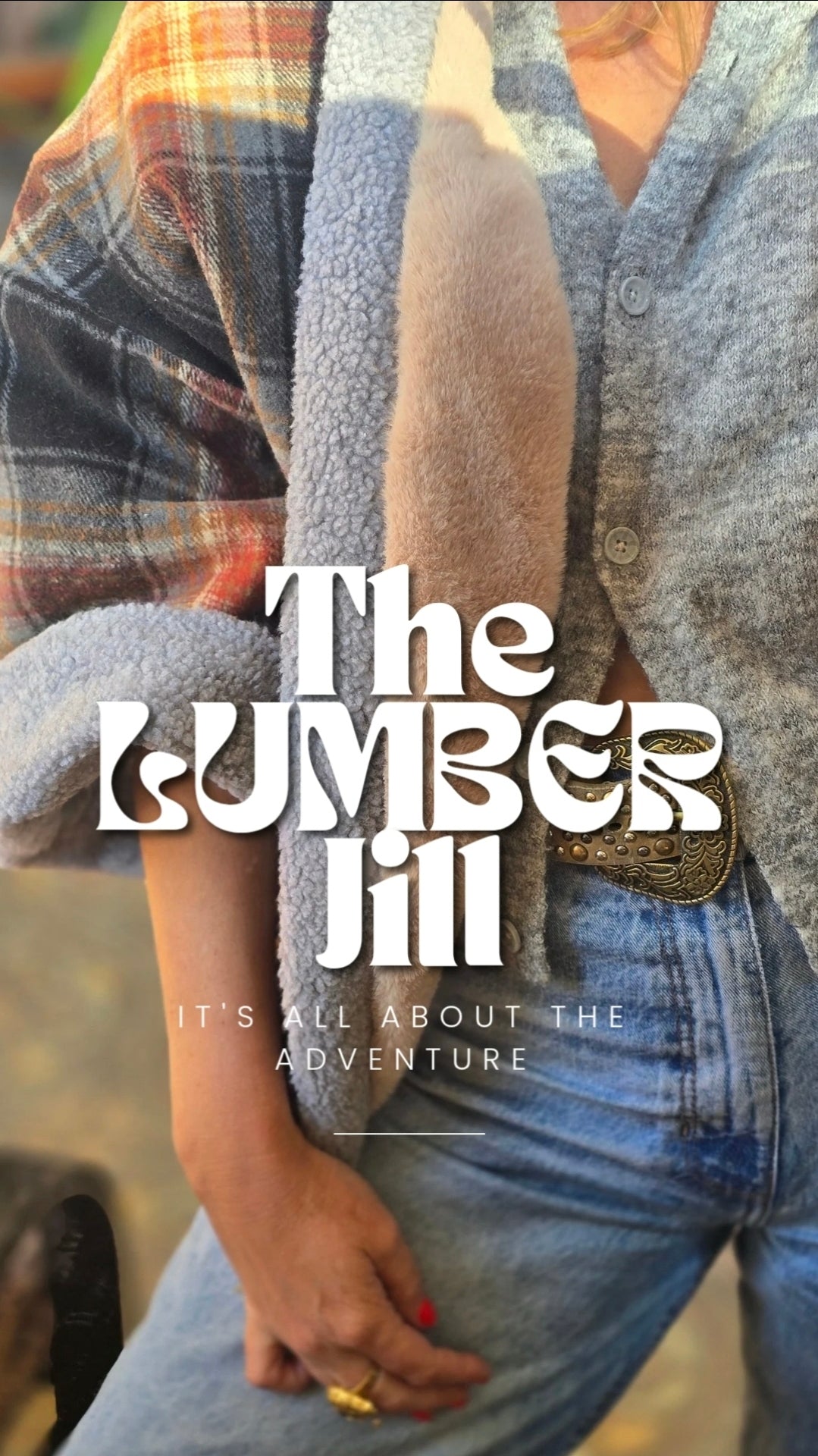 The LUMBER JILL ( FULLY reversible faux fur and fleece check adventure jacket )