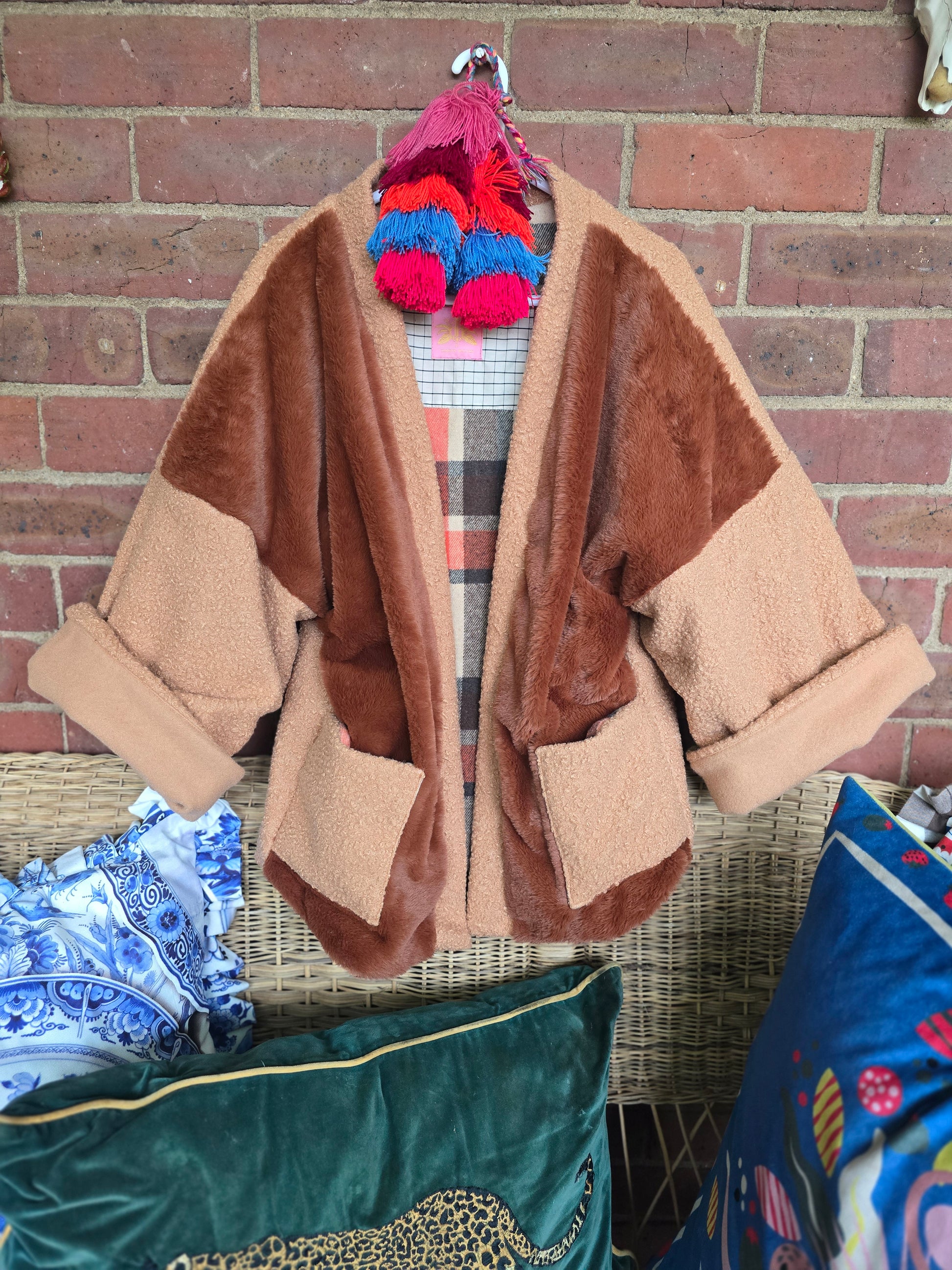 The LUMBER JILL REVERSIBLE FAUX FUR JACKET